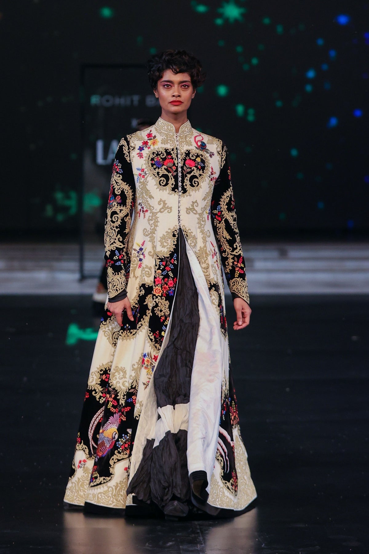 Long Jacket With Resham Embroidery