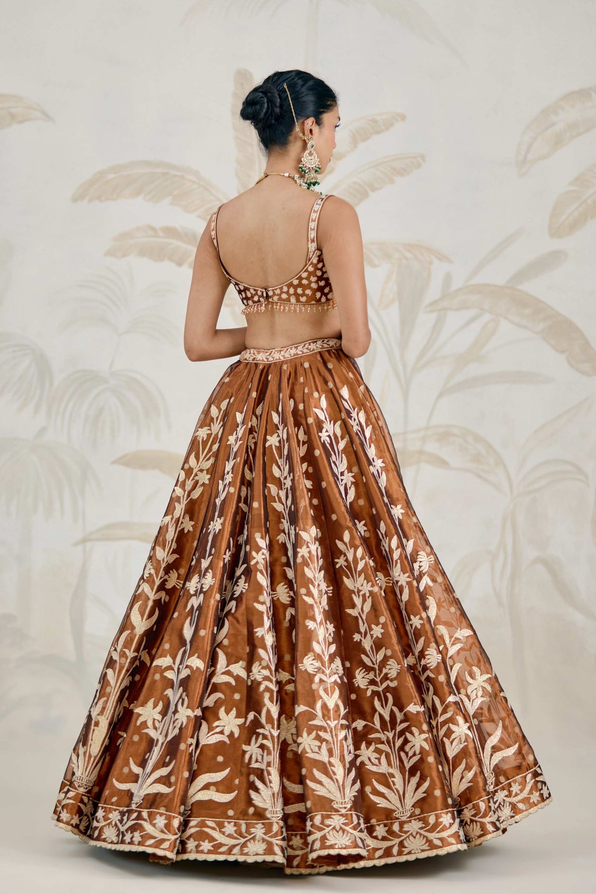 Coffee Brown Lehenga Set