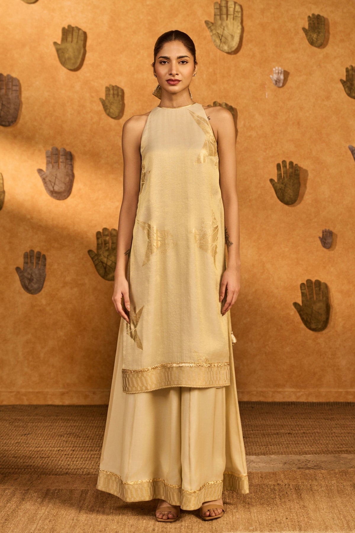 Ivory Breeze Sharara Set