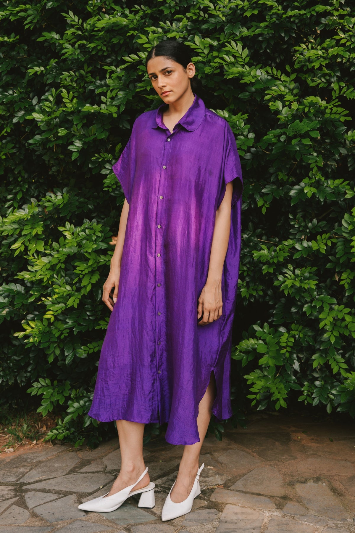 Purple Shirt Dress