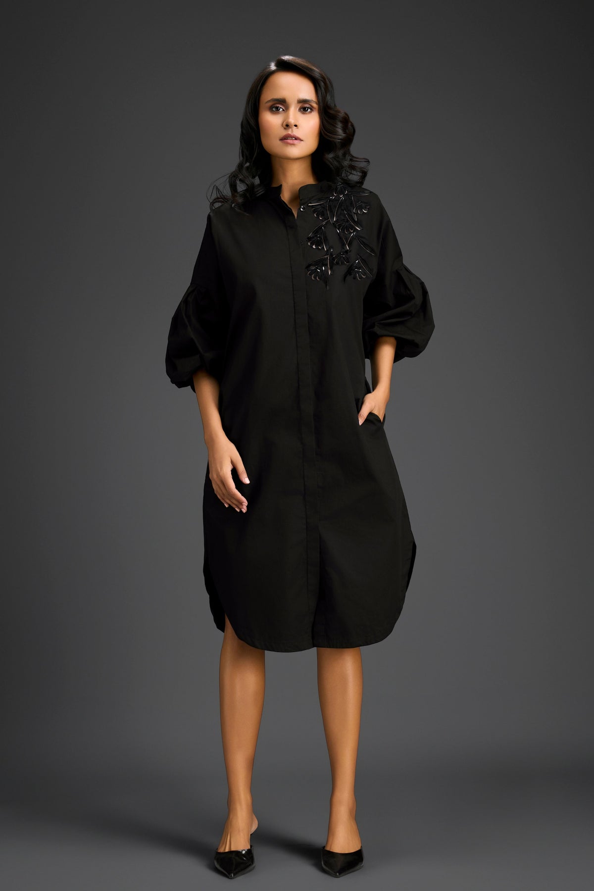 Black Shirt Dress