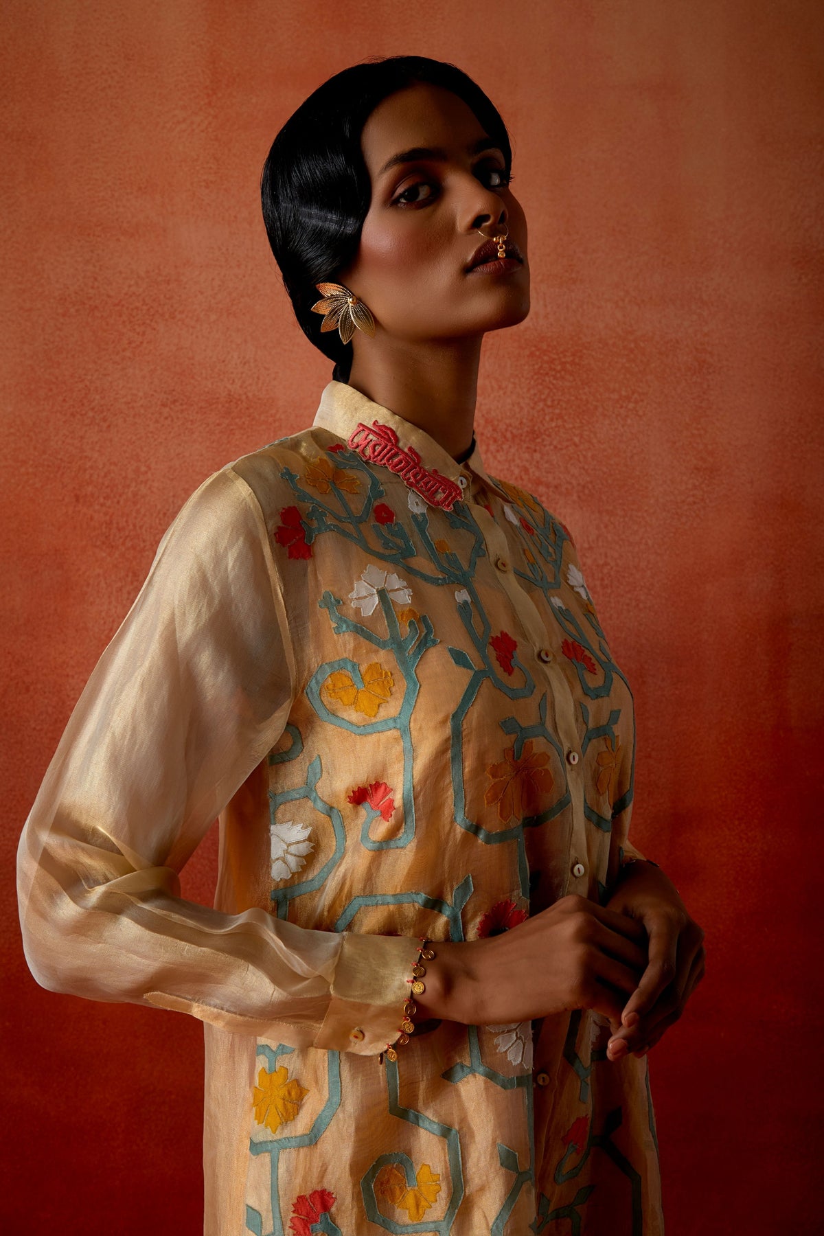 Tissue Embroidered Shirt