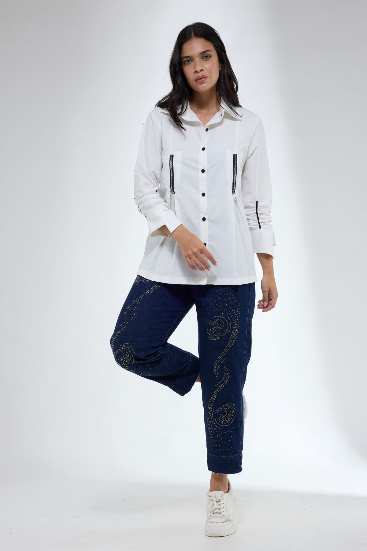 Zip Detailing Shirt