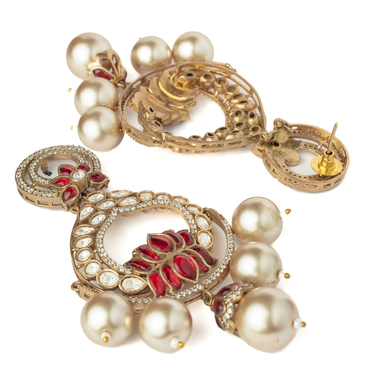 Red Pair of Earrings