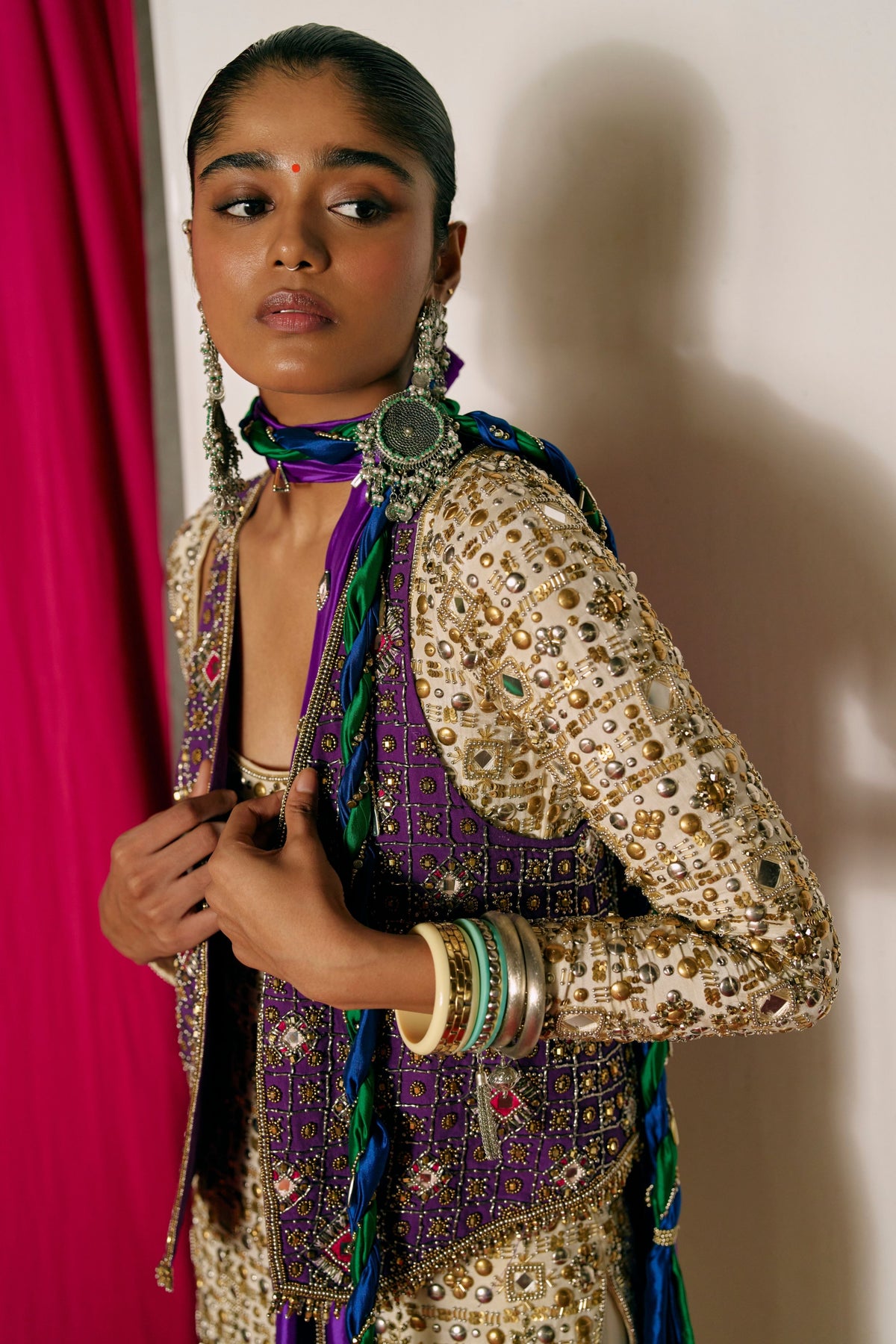 Off White Gharara Set