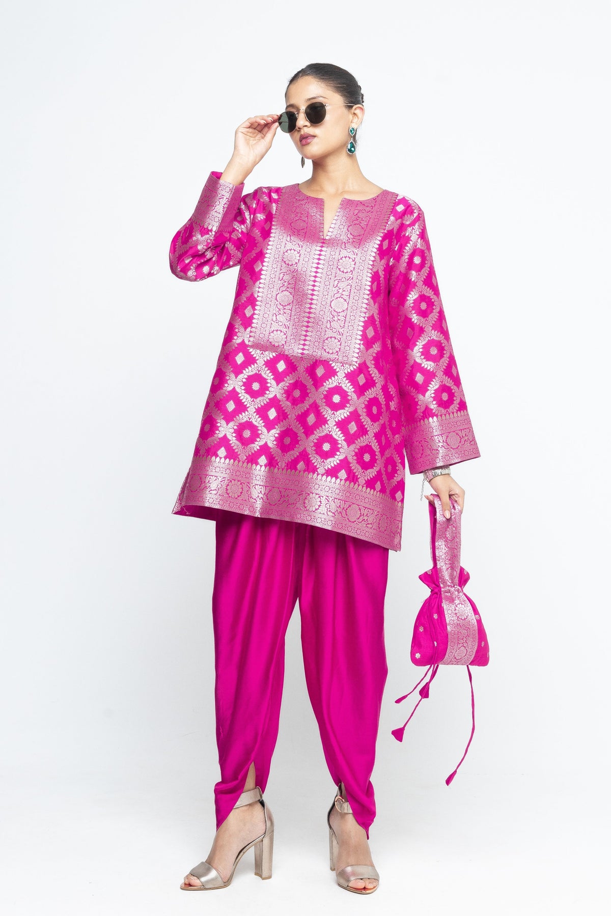 Heer Pink Tunic Set