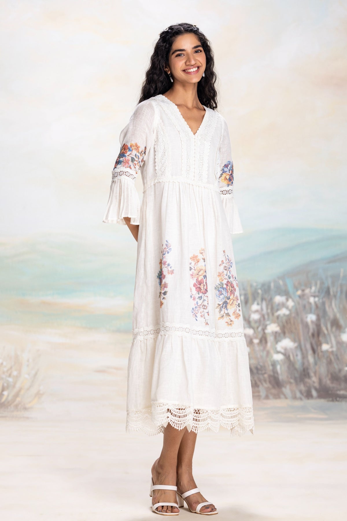 Vintage Rosa Messenger Swan Dress