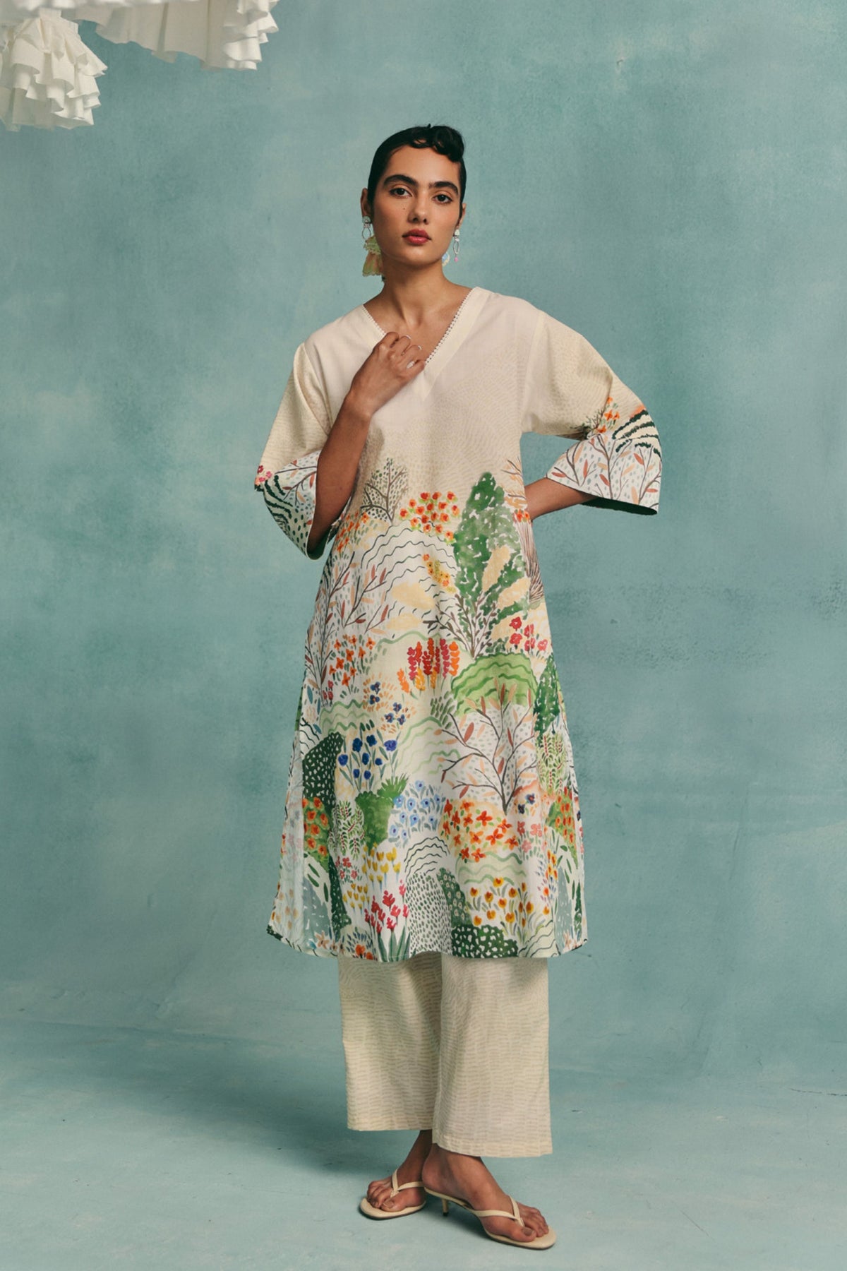 Meadow Ecru Kurta Set