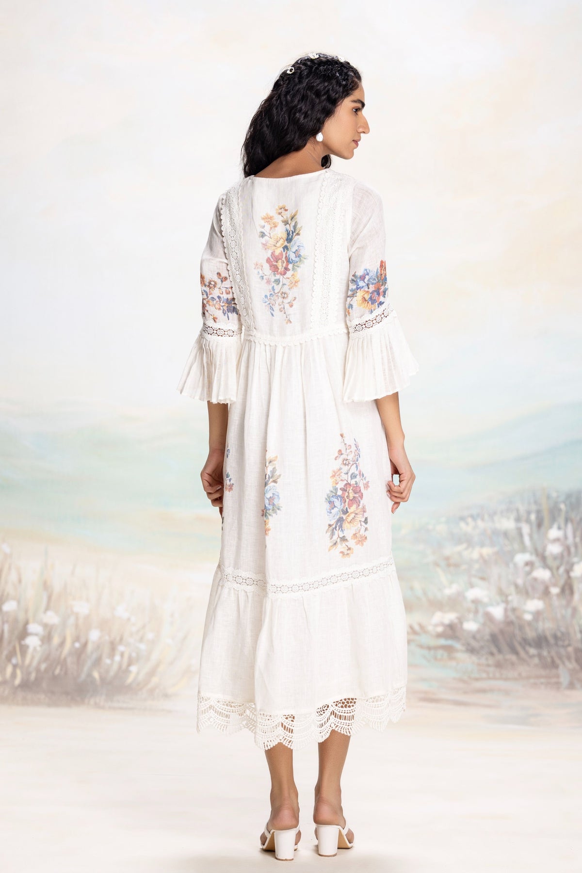 Vintage Rosa Messenger Swan Dress