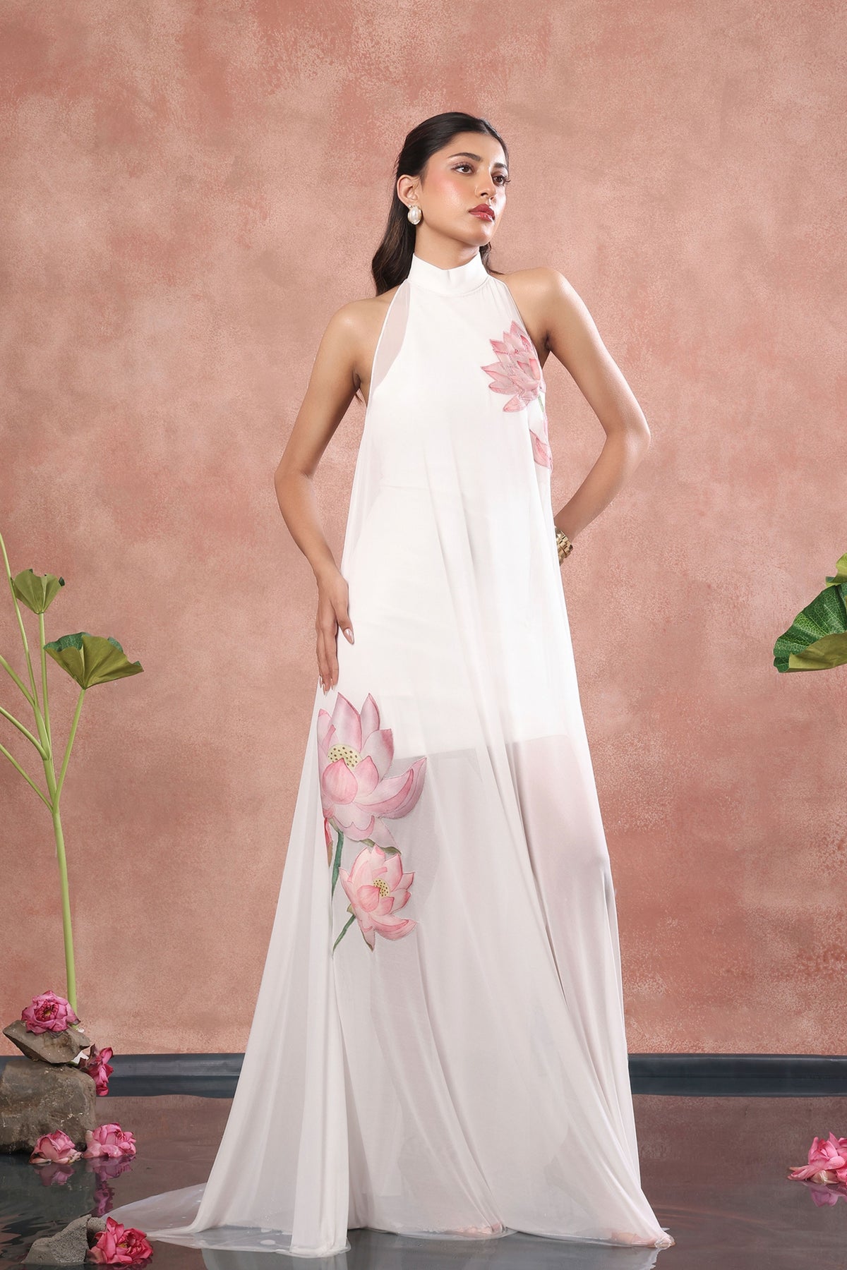 Neoprene Embro Overlay Dress Set