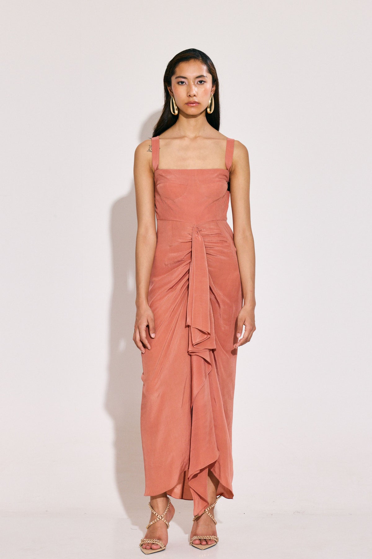 Salmon Delta Dress
