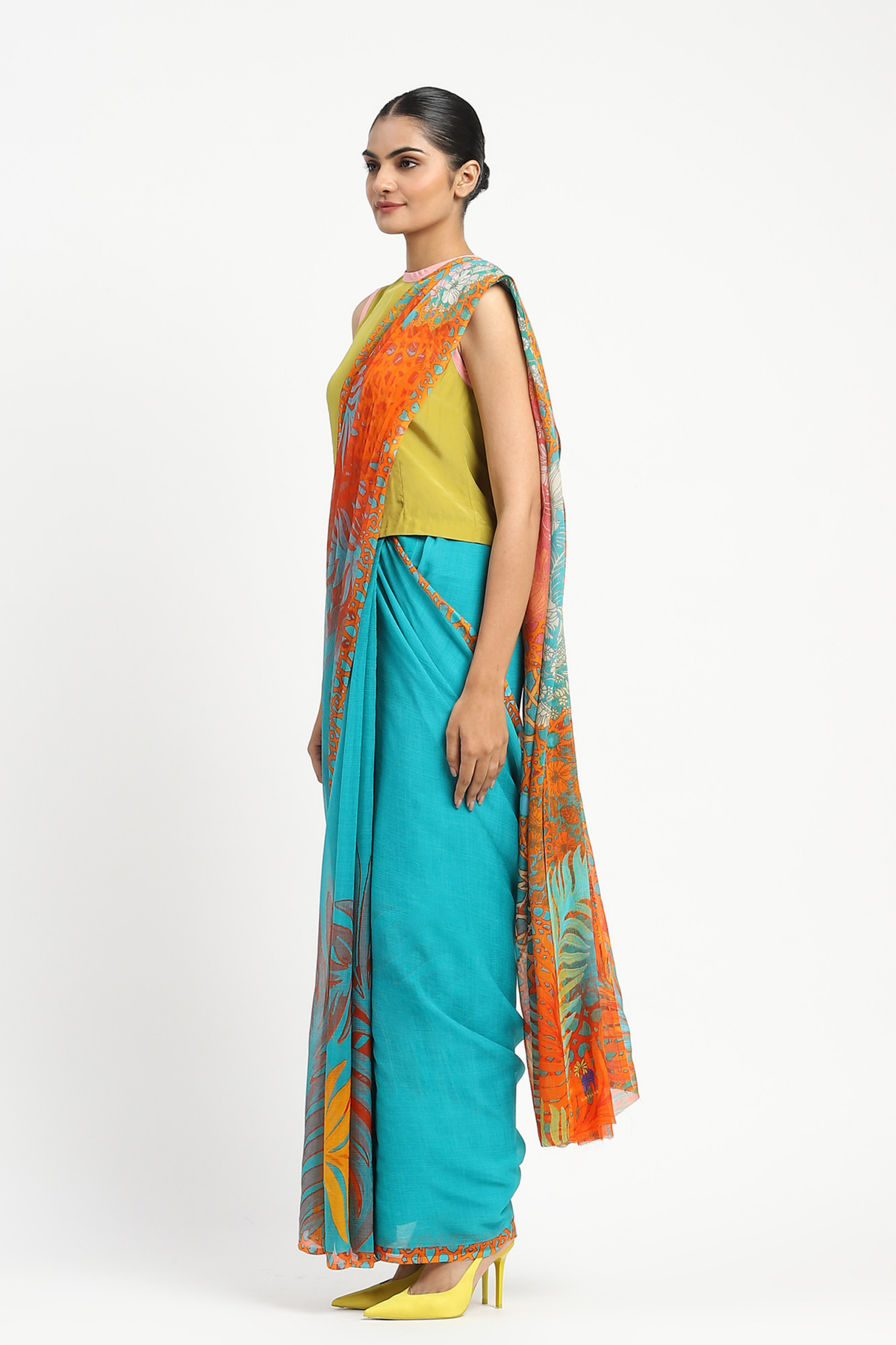 Sunny Sangria Printed Saree