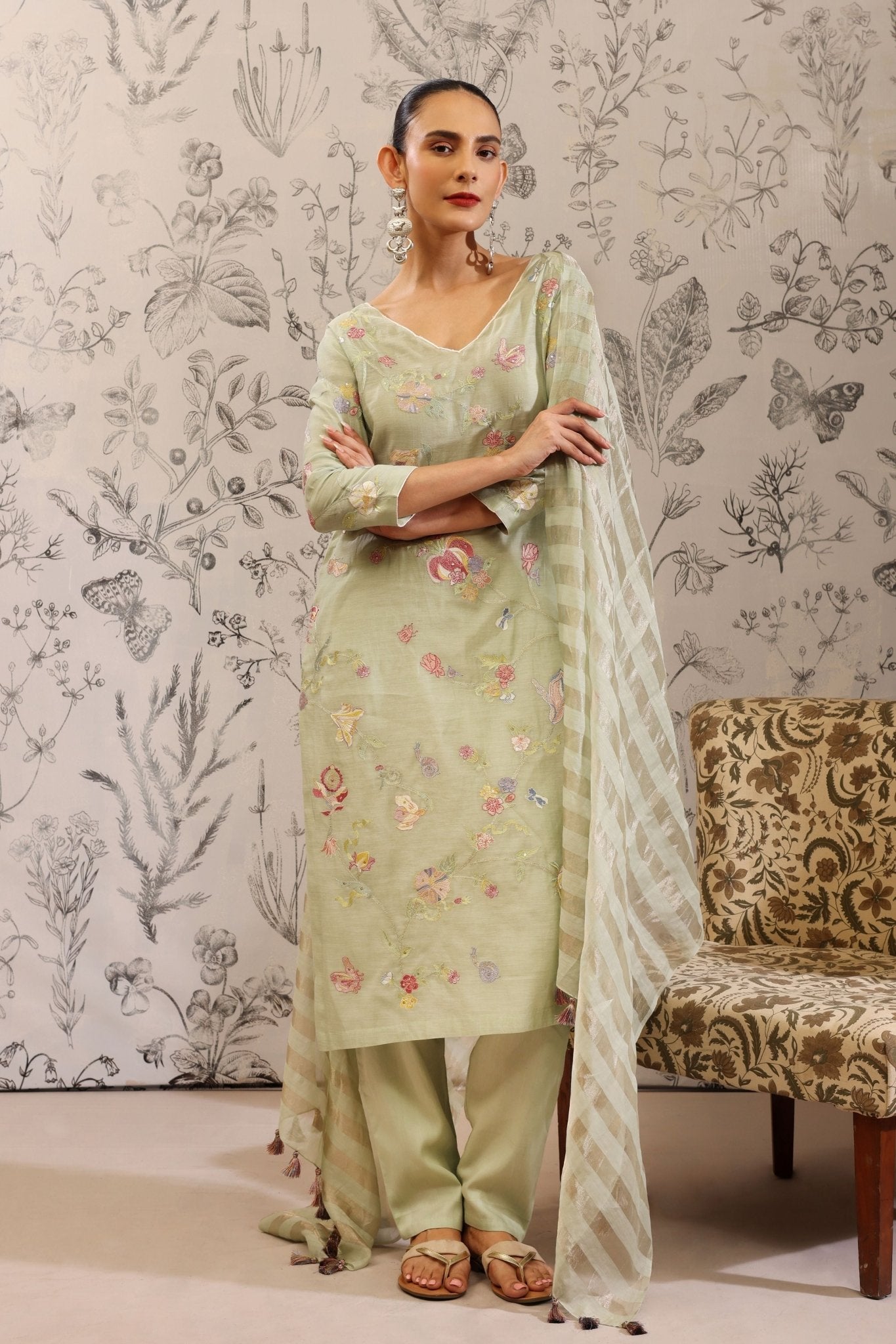 Harita Green Kurta Set - Taisha - Elahe