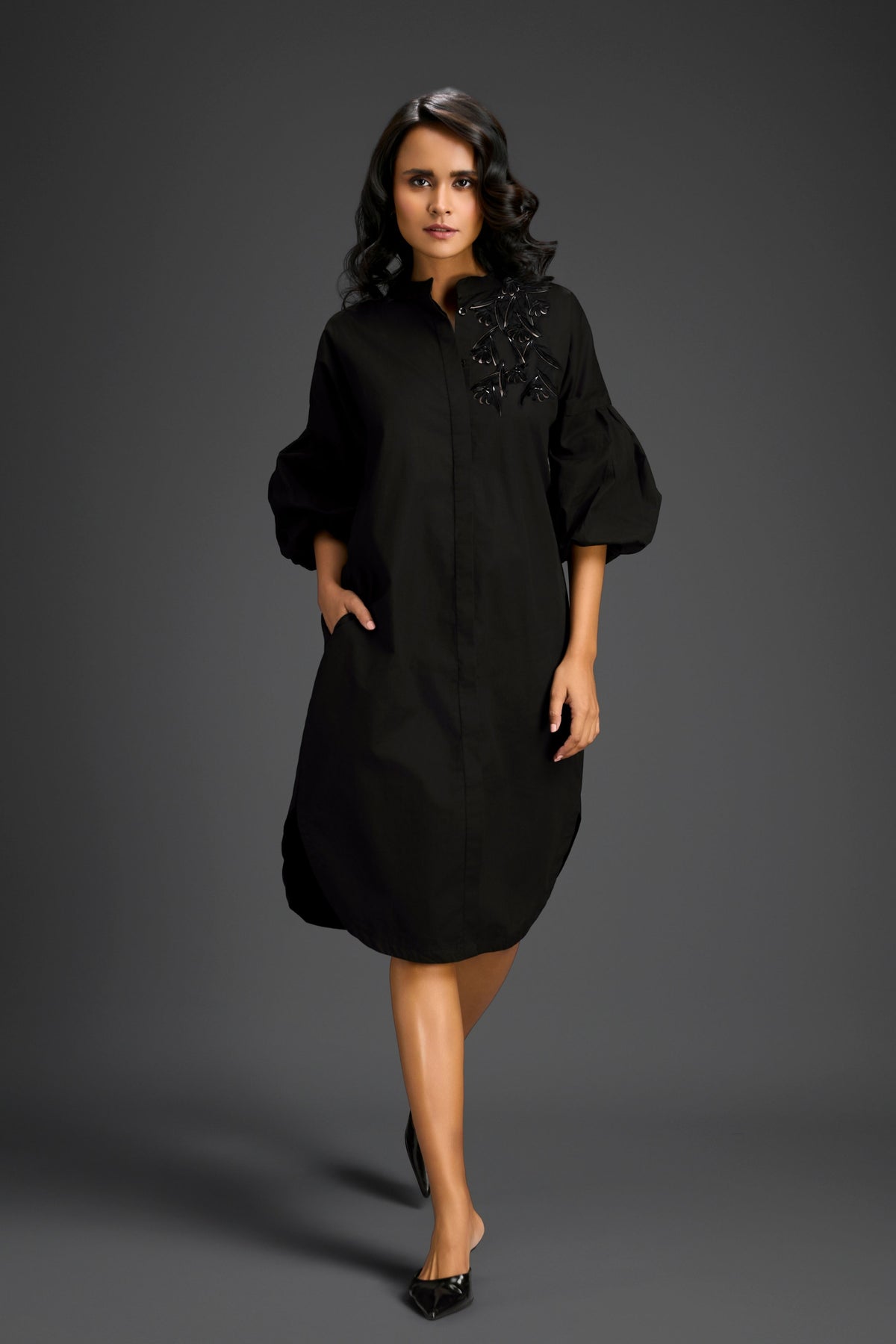 Black Shirt Dress