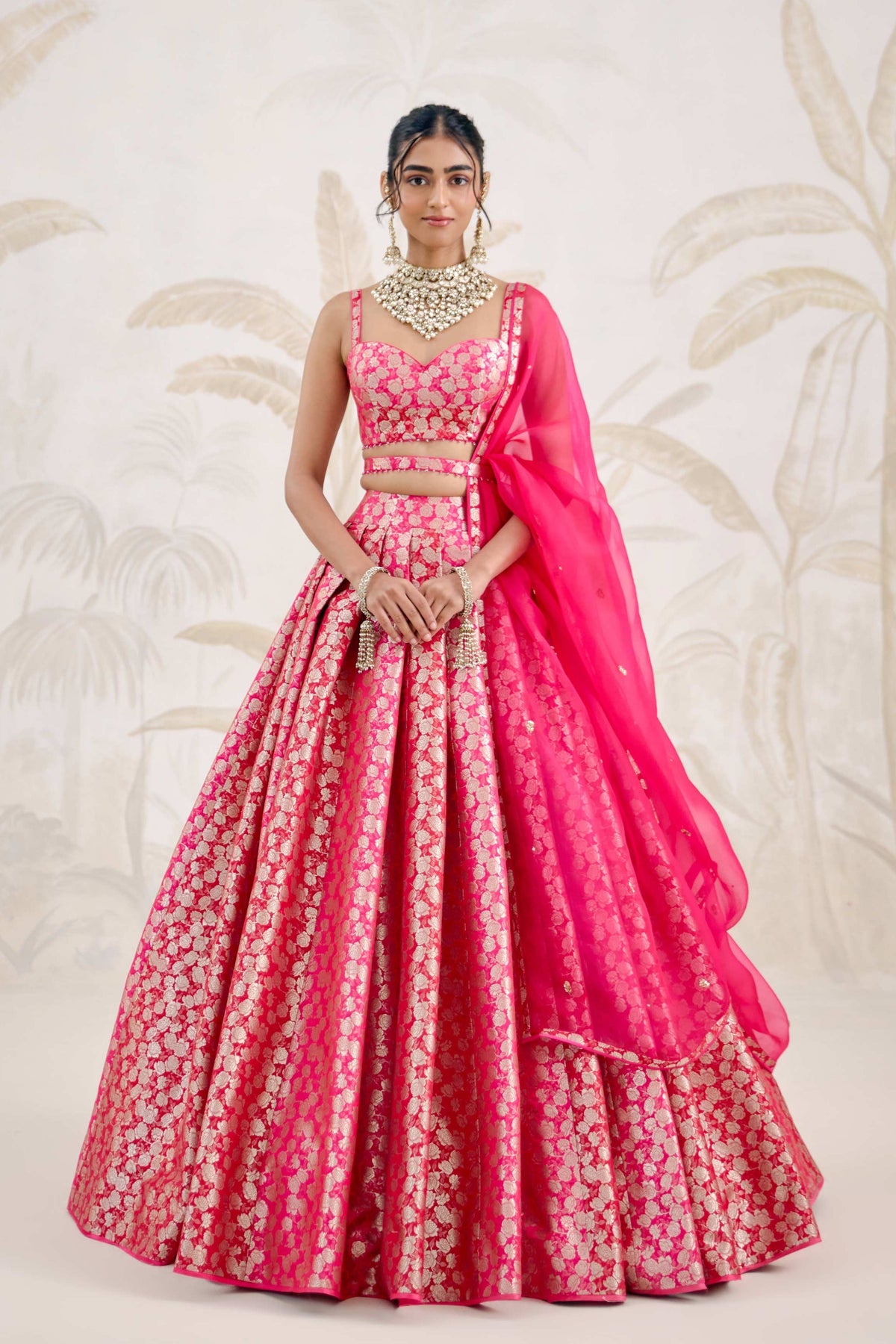 Fuchsia Lehenga Set