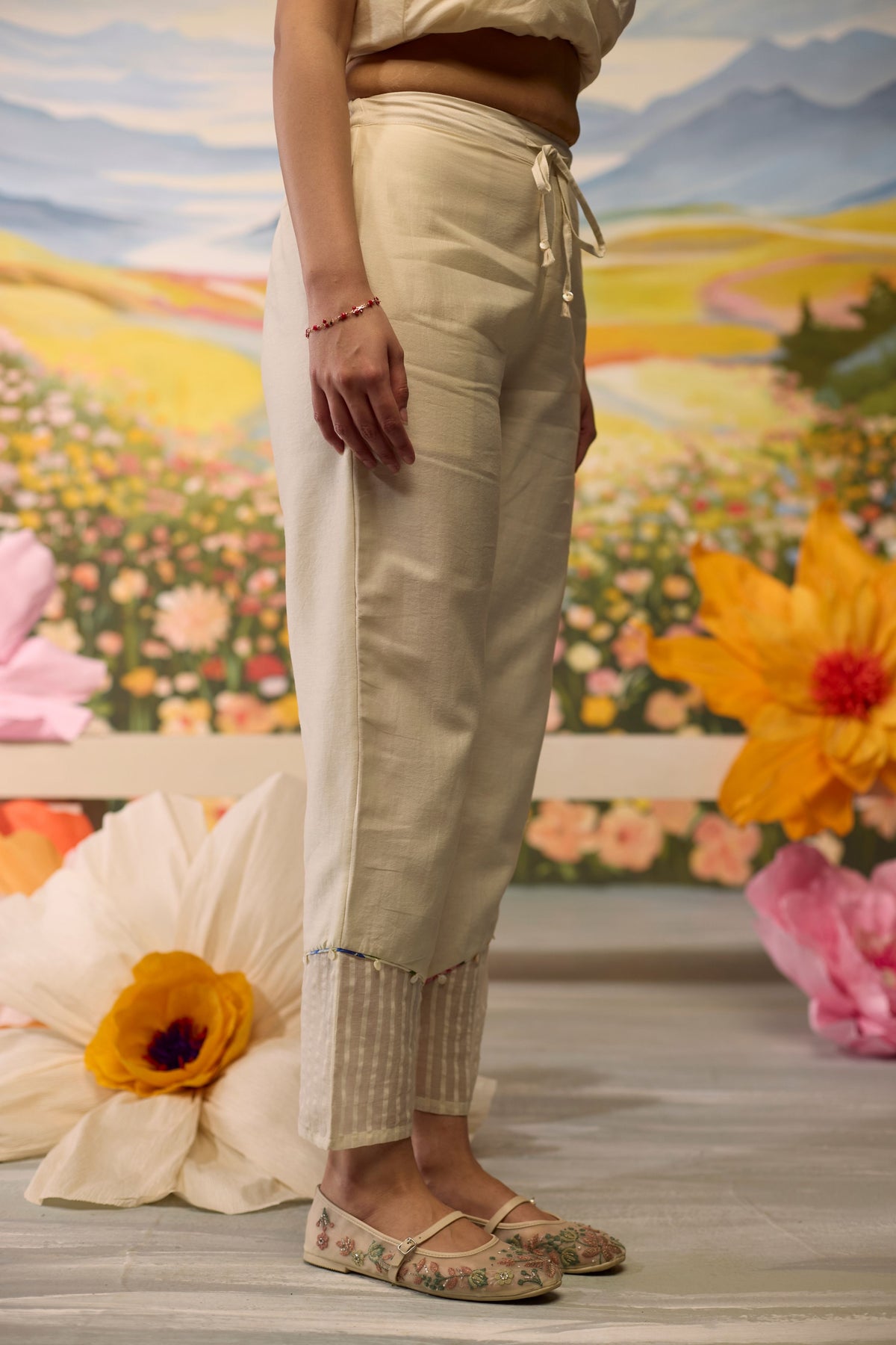 Lumina Straight Chanderi Pants