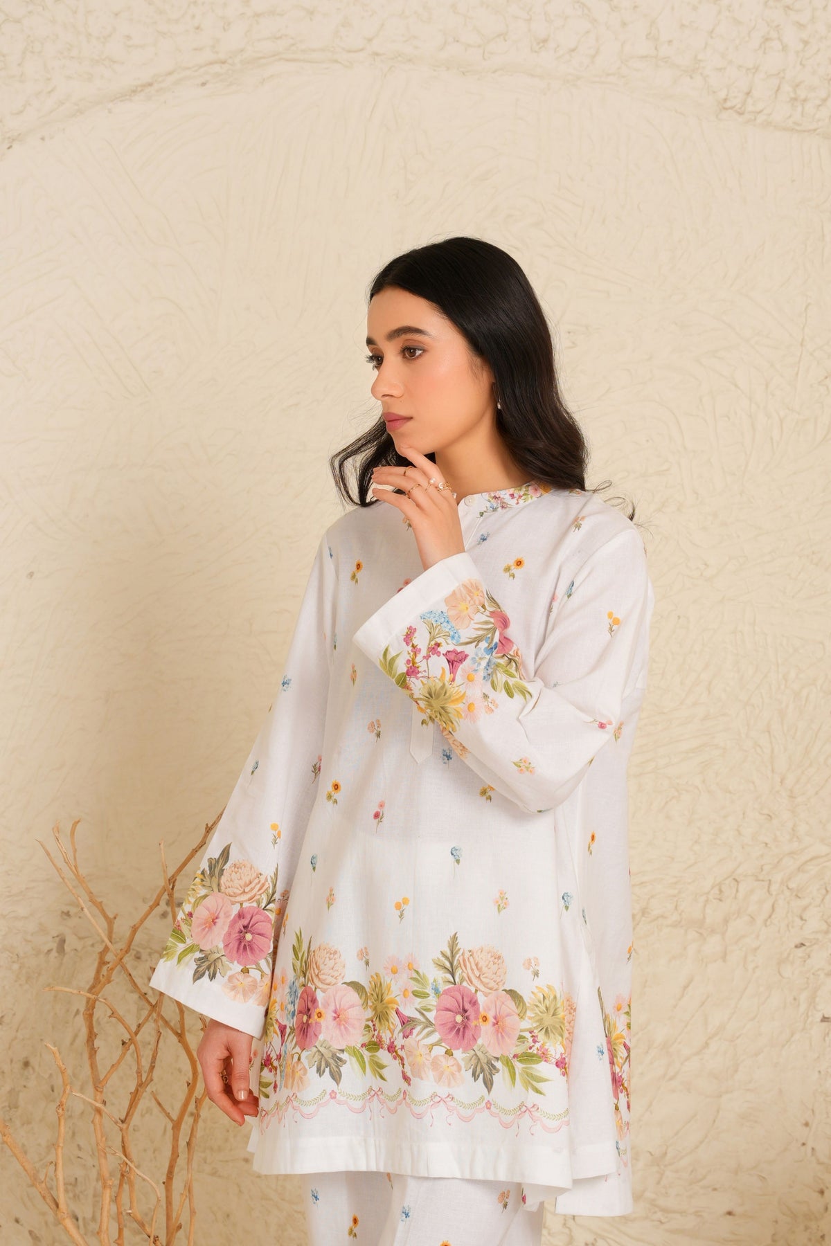 White Floral Co-ord Set