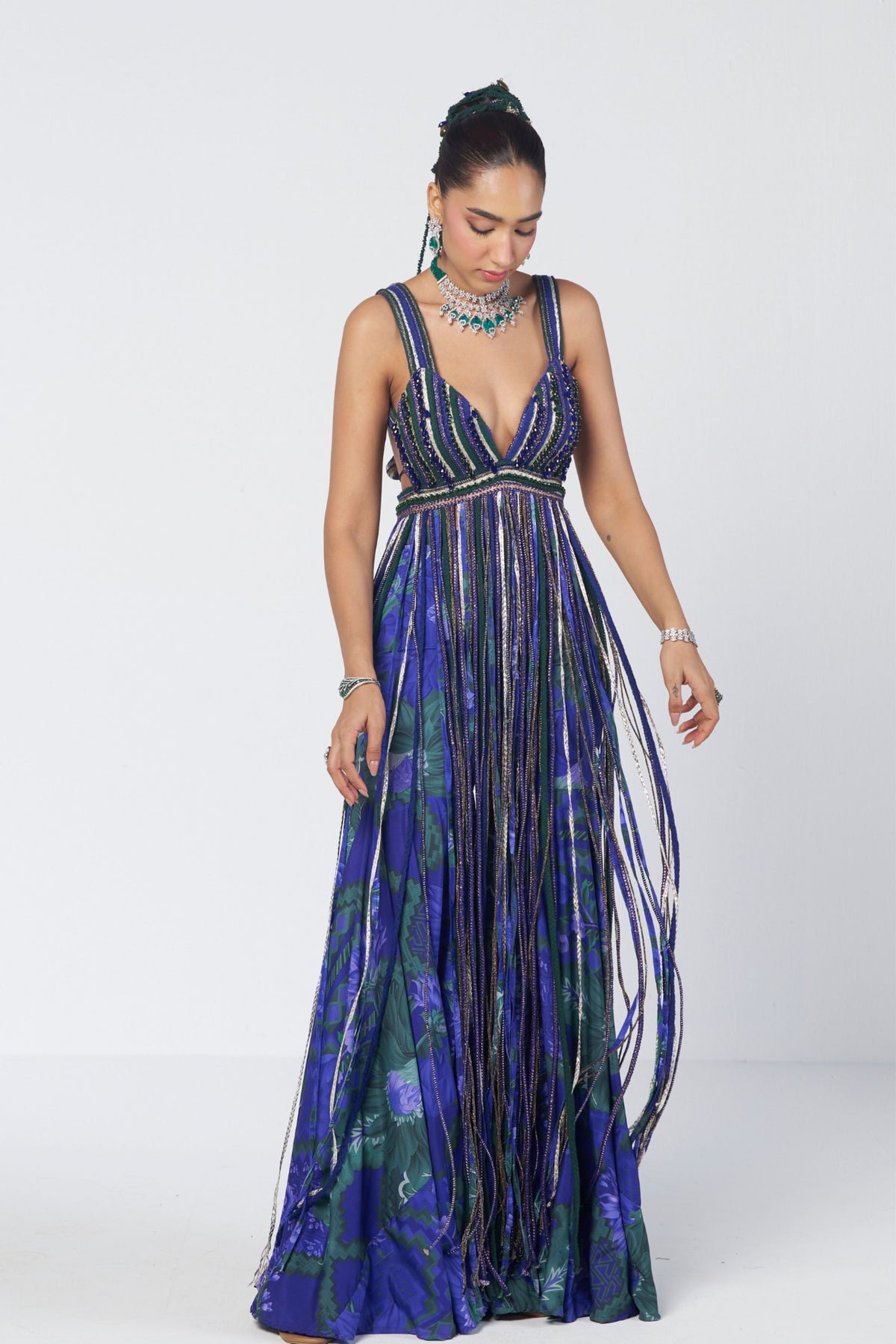Rimjhim Cascade Sharara Set
