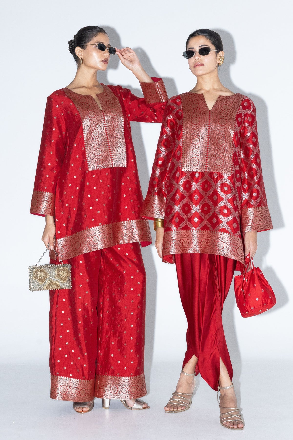 Heer Red Tunic Set