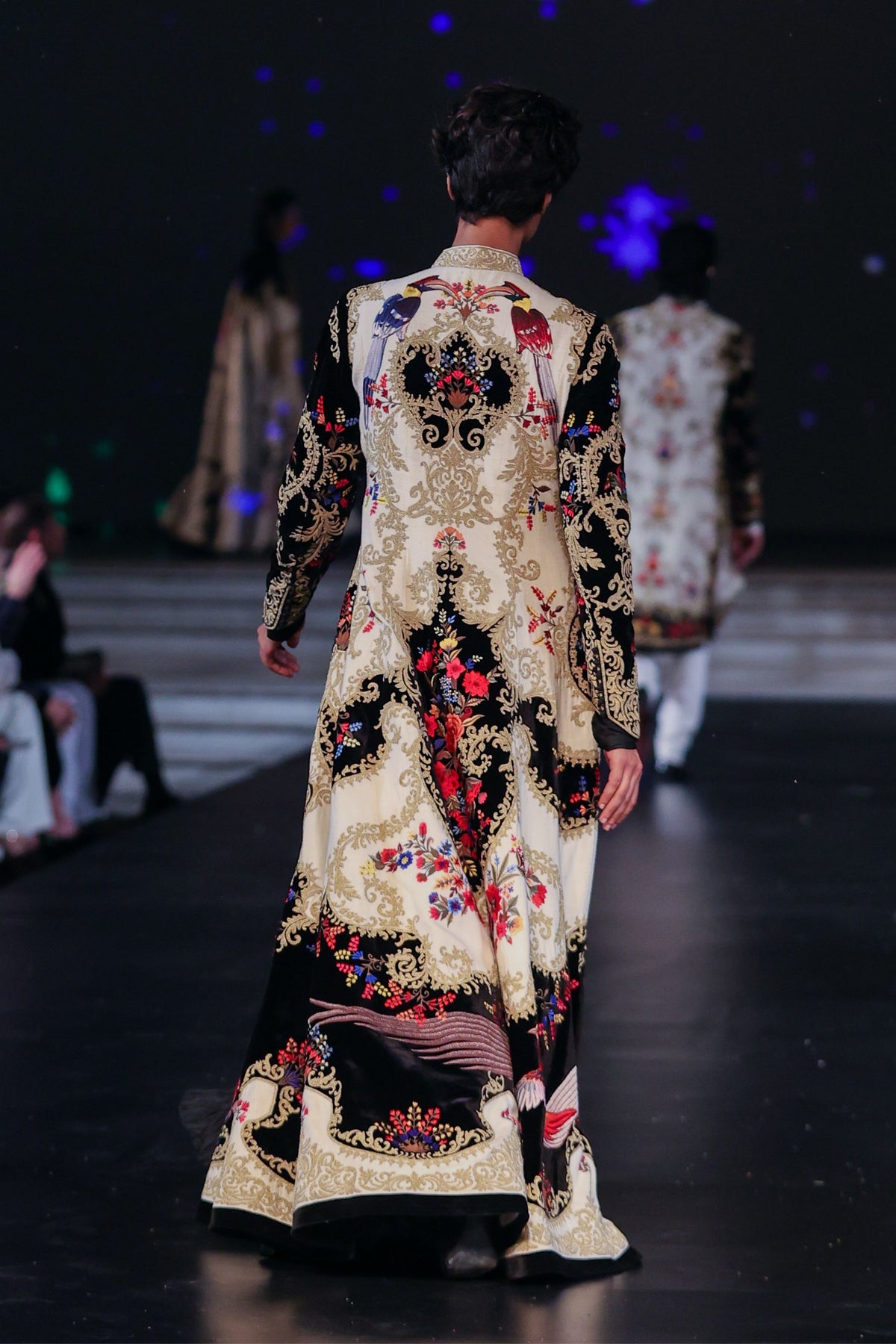 Long Jacket With Resham Embroidery