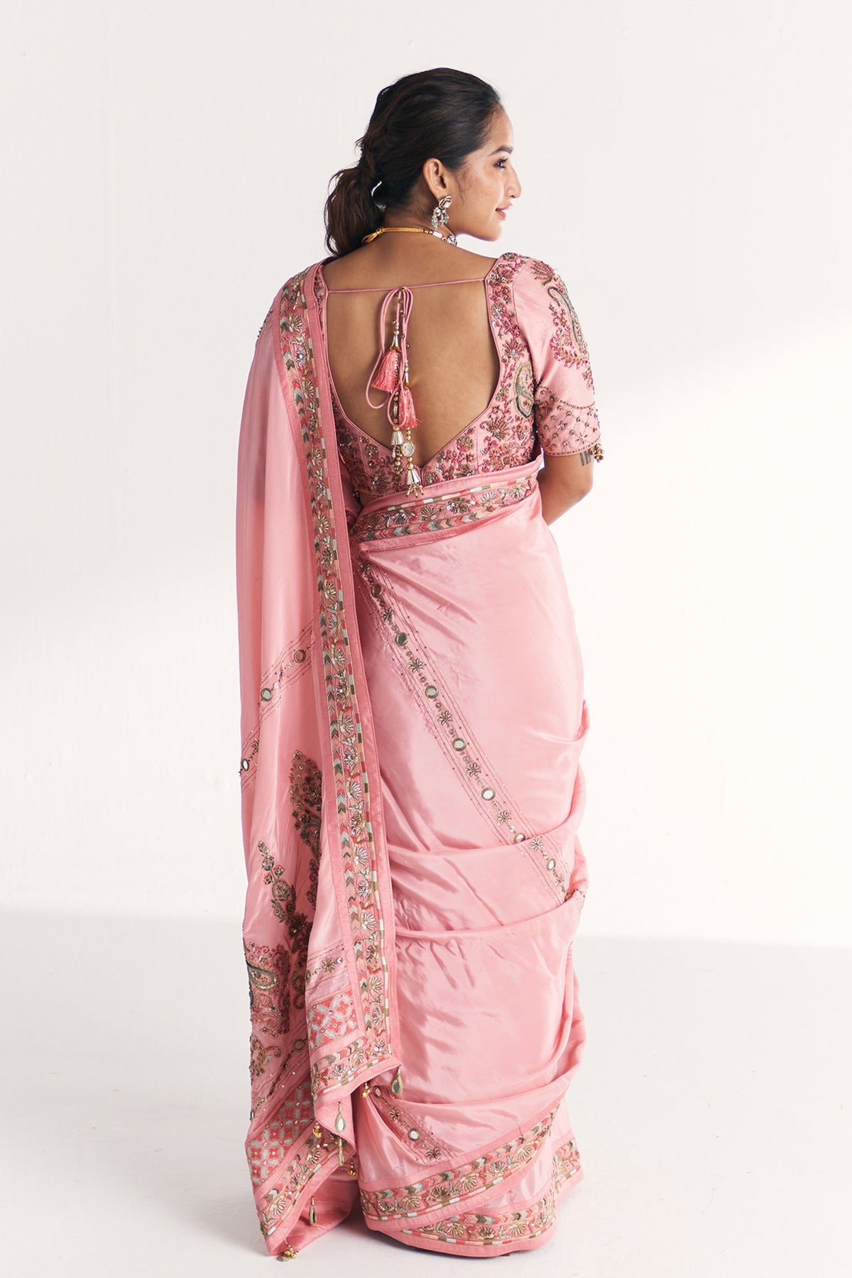 Navya Light Pink Saree