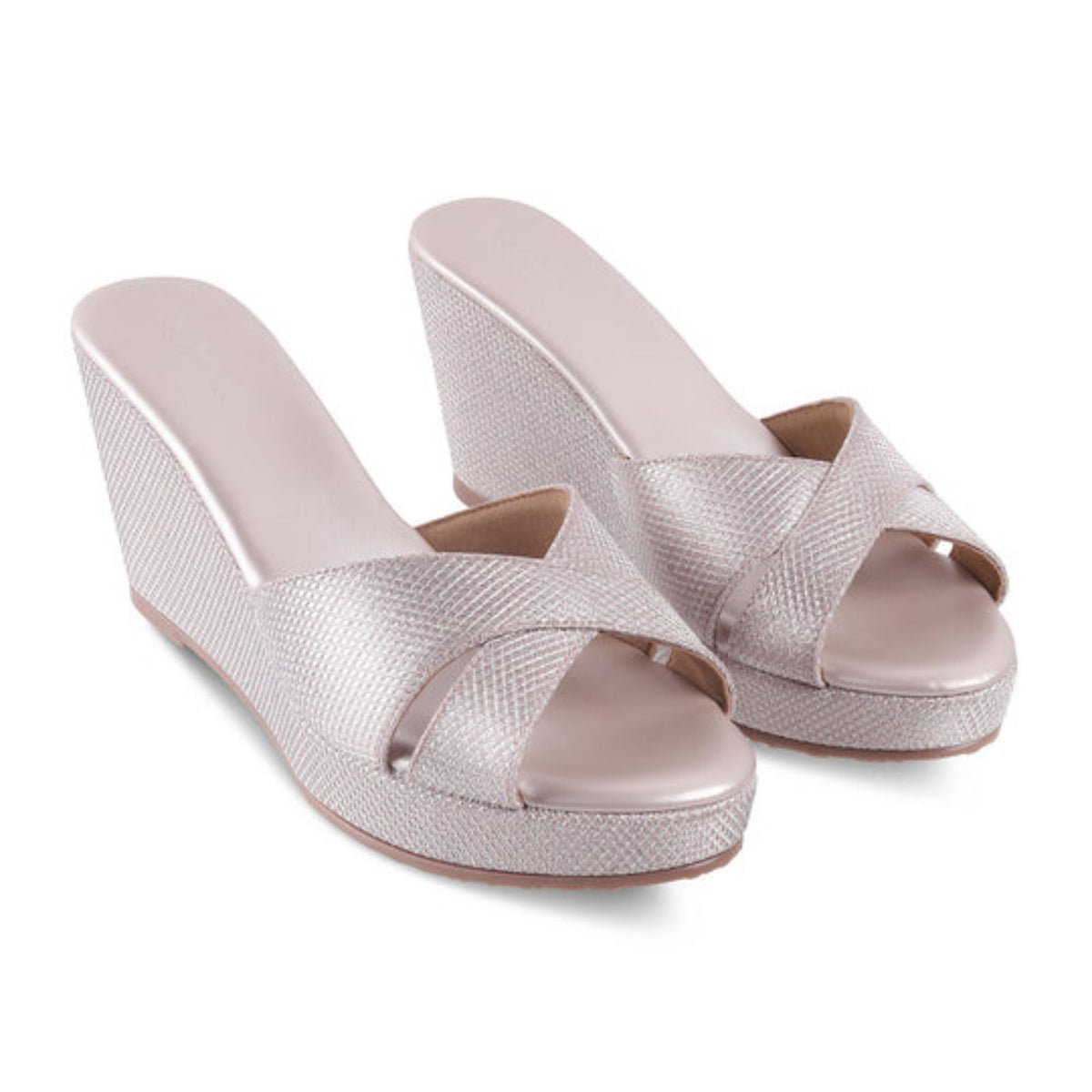 Aiyana Rose Gold Wedges