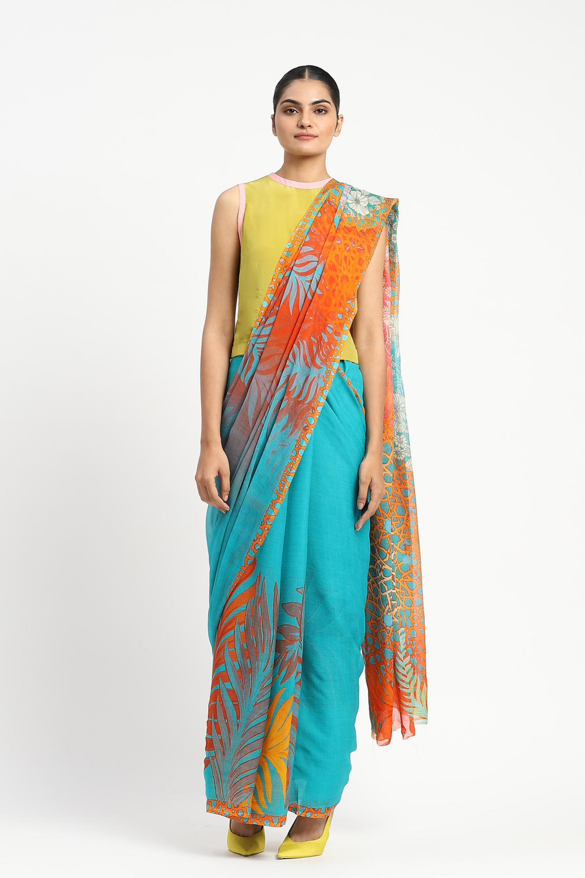 Sunny Sangria Printed Saree