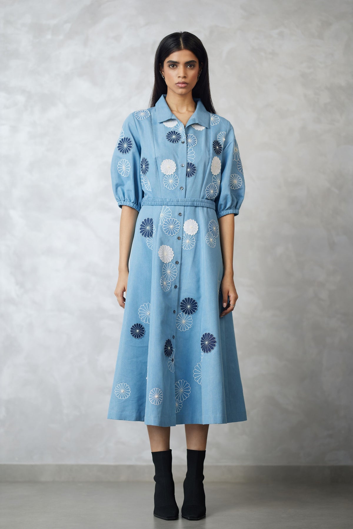 Light Blue Nova Applique Dress