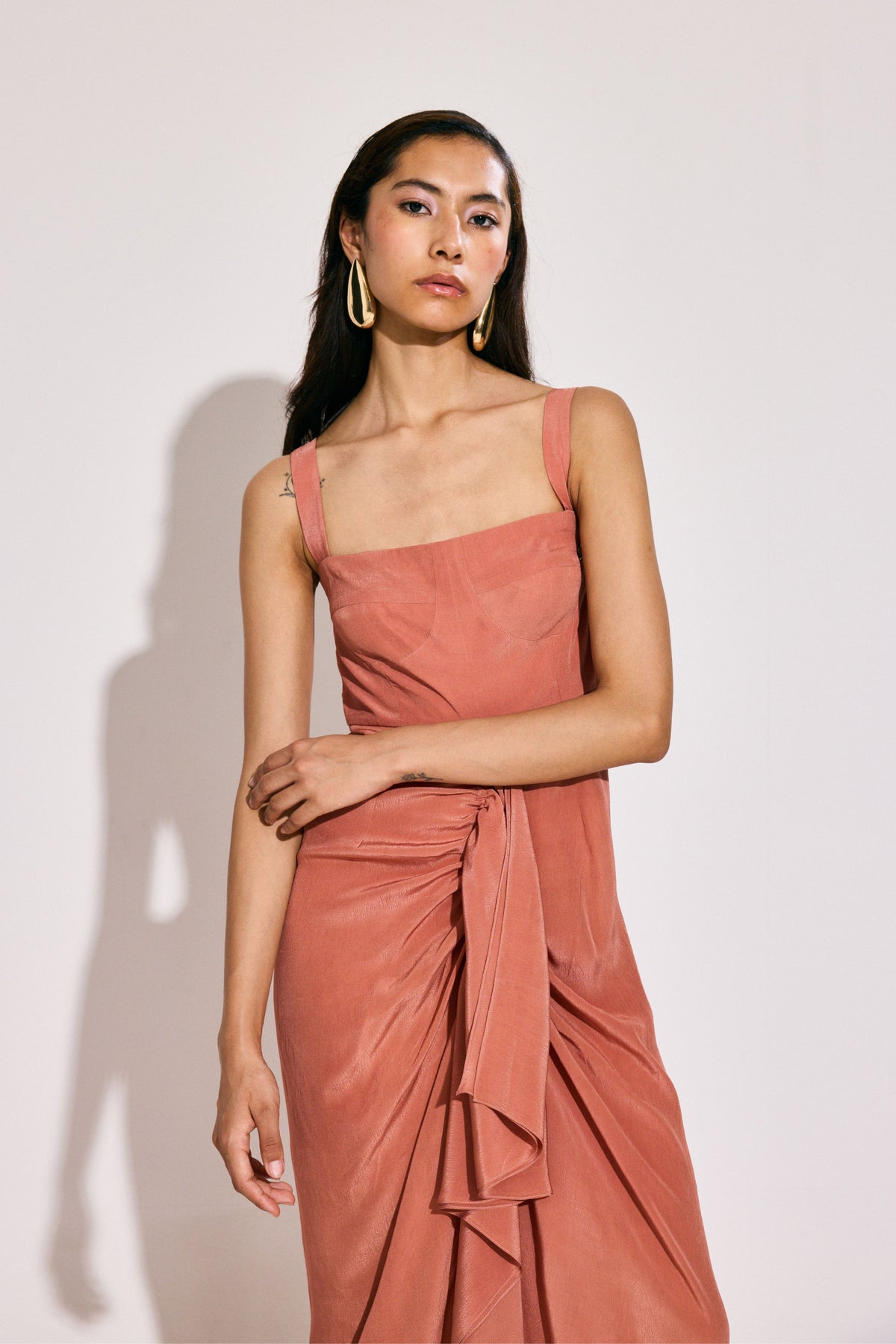 Salmon Delta Dress