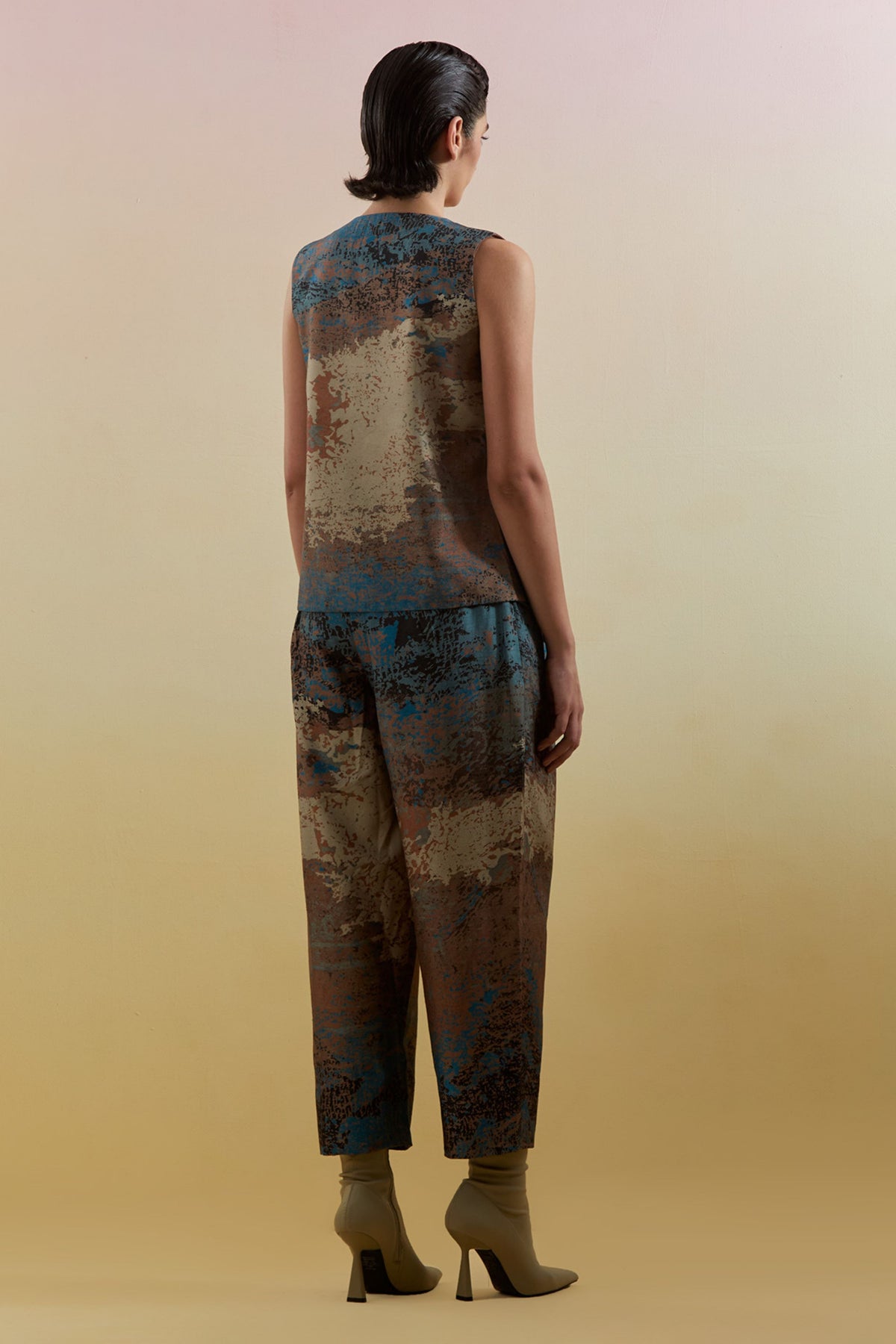 Gliss Brown & Blue Co-ord Set
