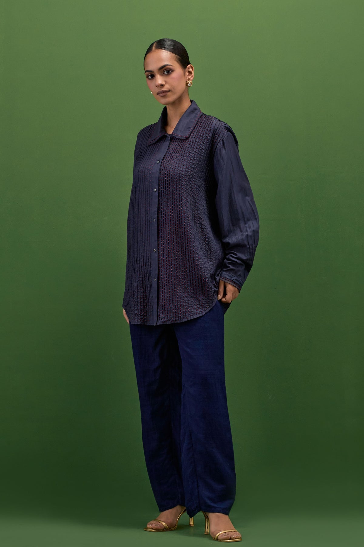 Midnight Blue Jacket Set
