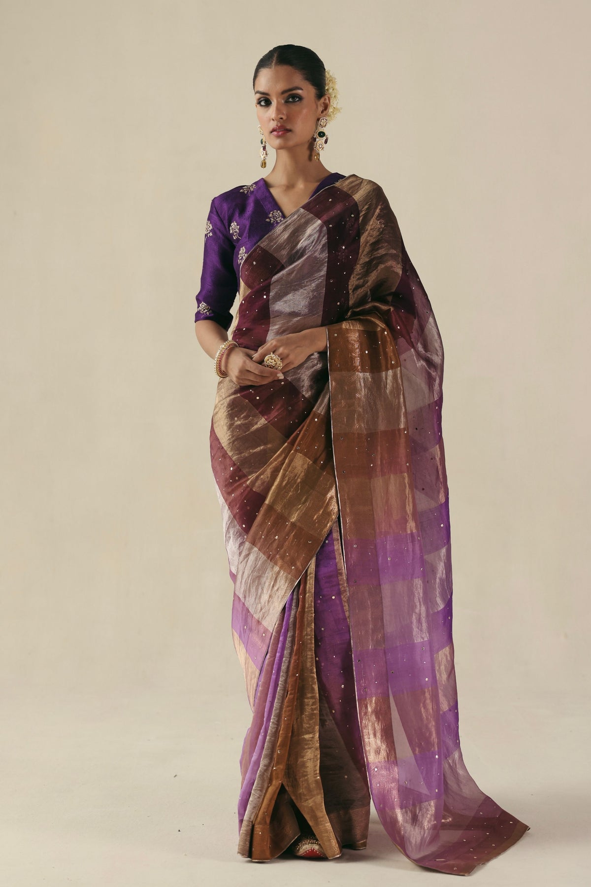 Purple Amber Saree