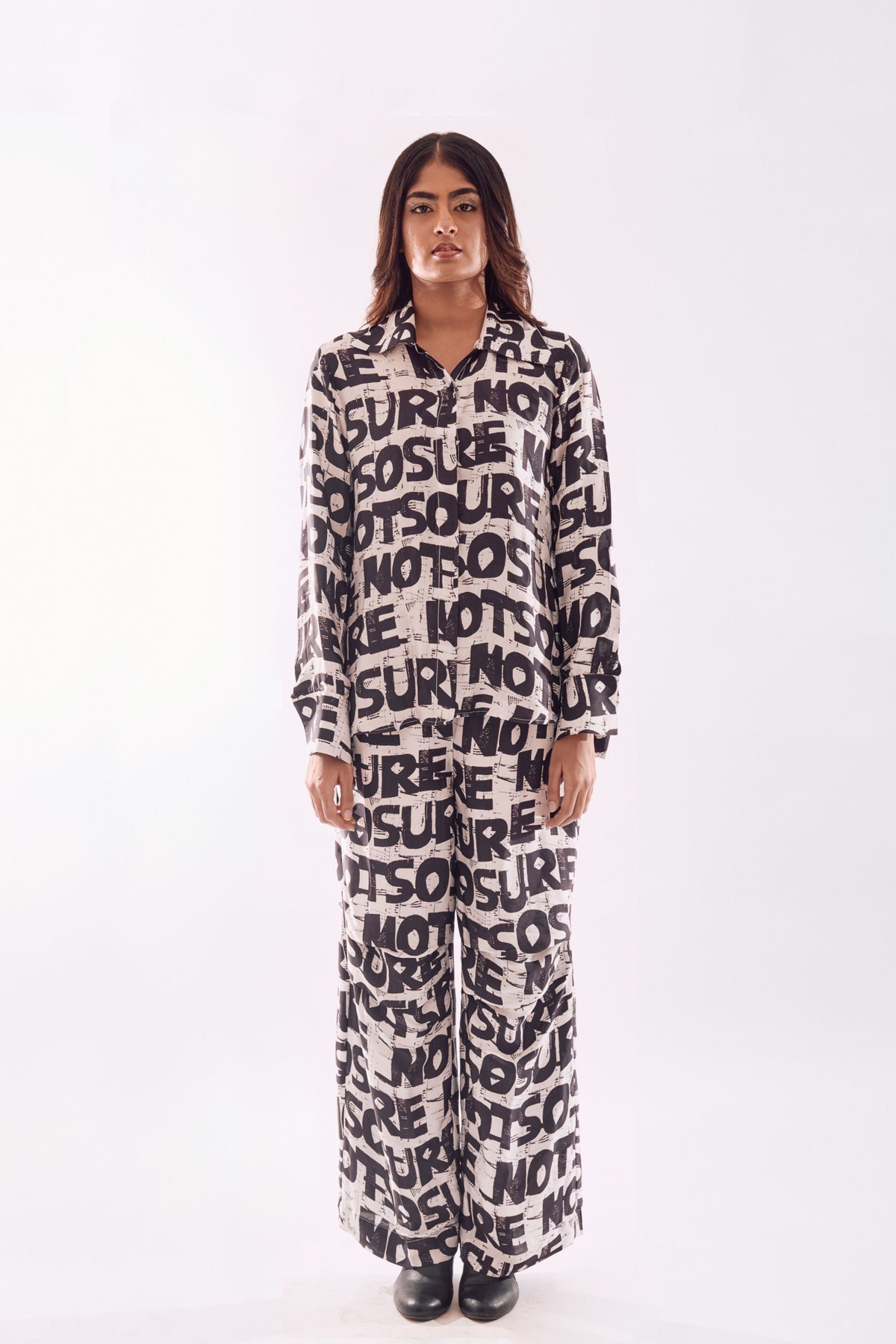 Black White Check Co-ord Set