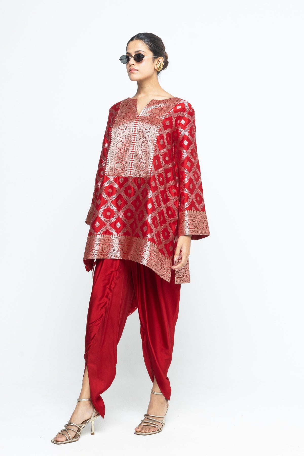 Heer Red Tunic Set