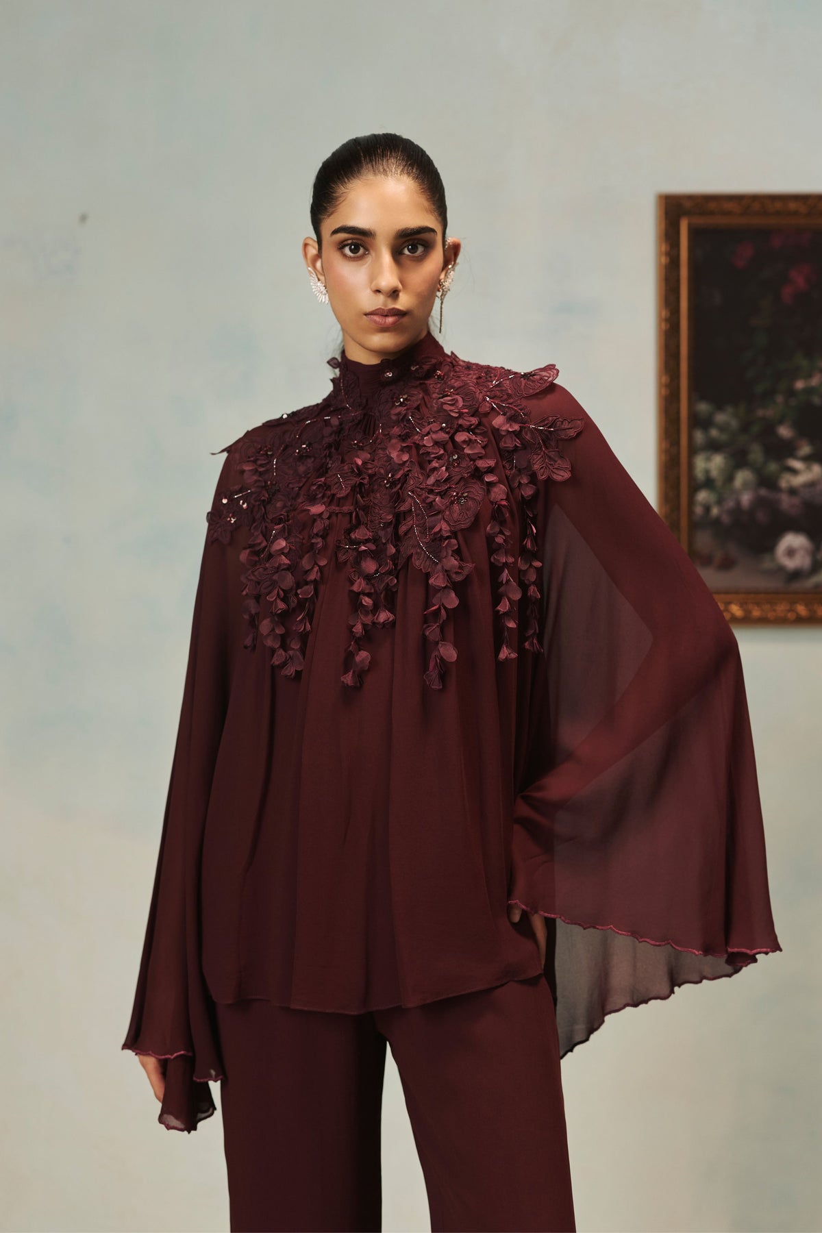 Vienna Claret Top And Pants