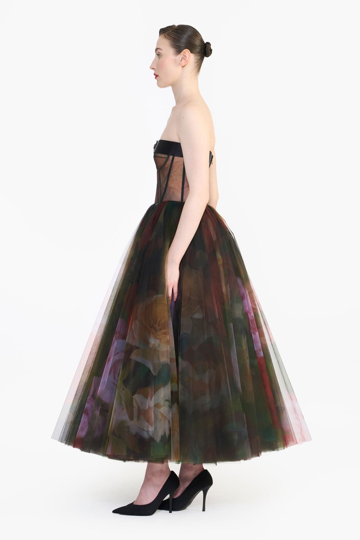 Corseted Tulle Midi