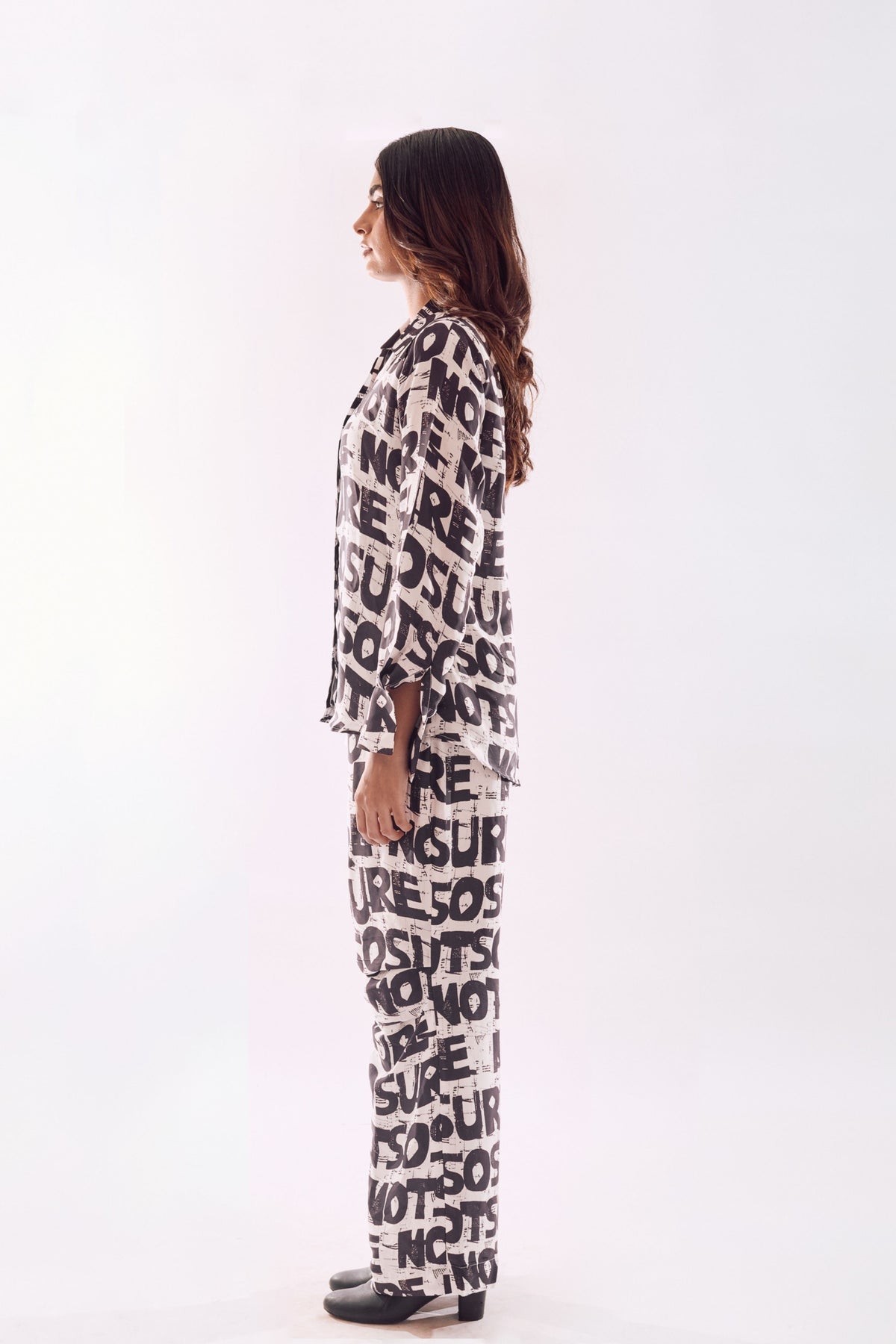 Black White Check Pants