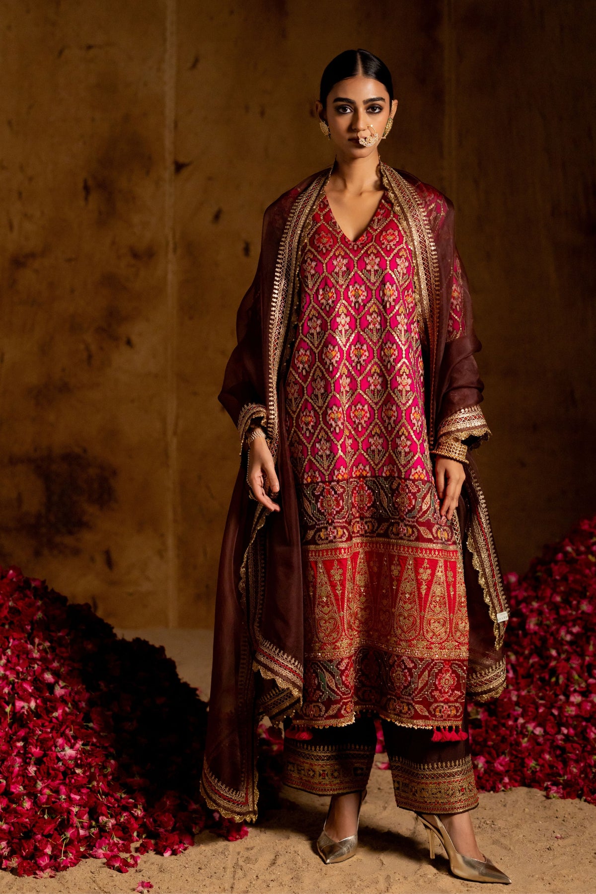 Nupur Patola Kurta Set