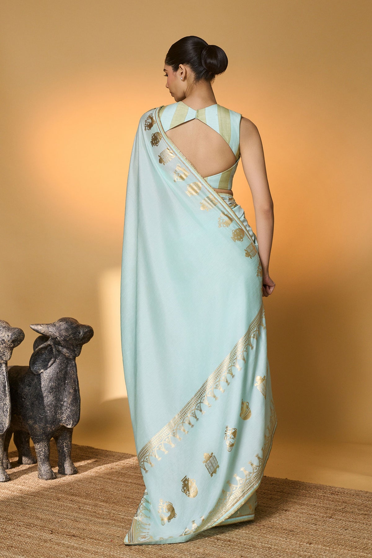 Mint and Blue All Charms Saree