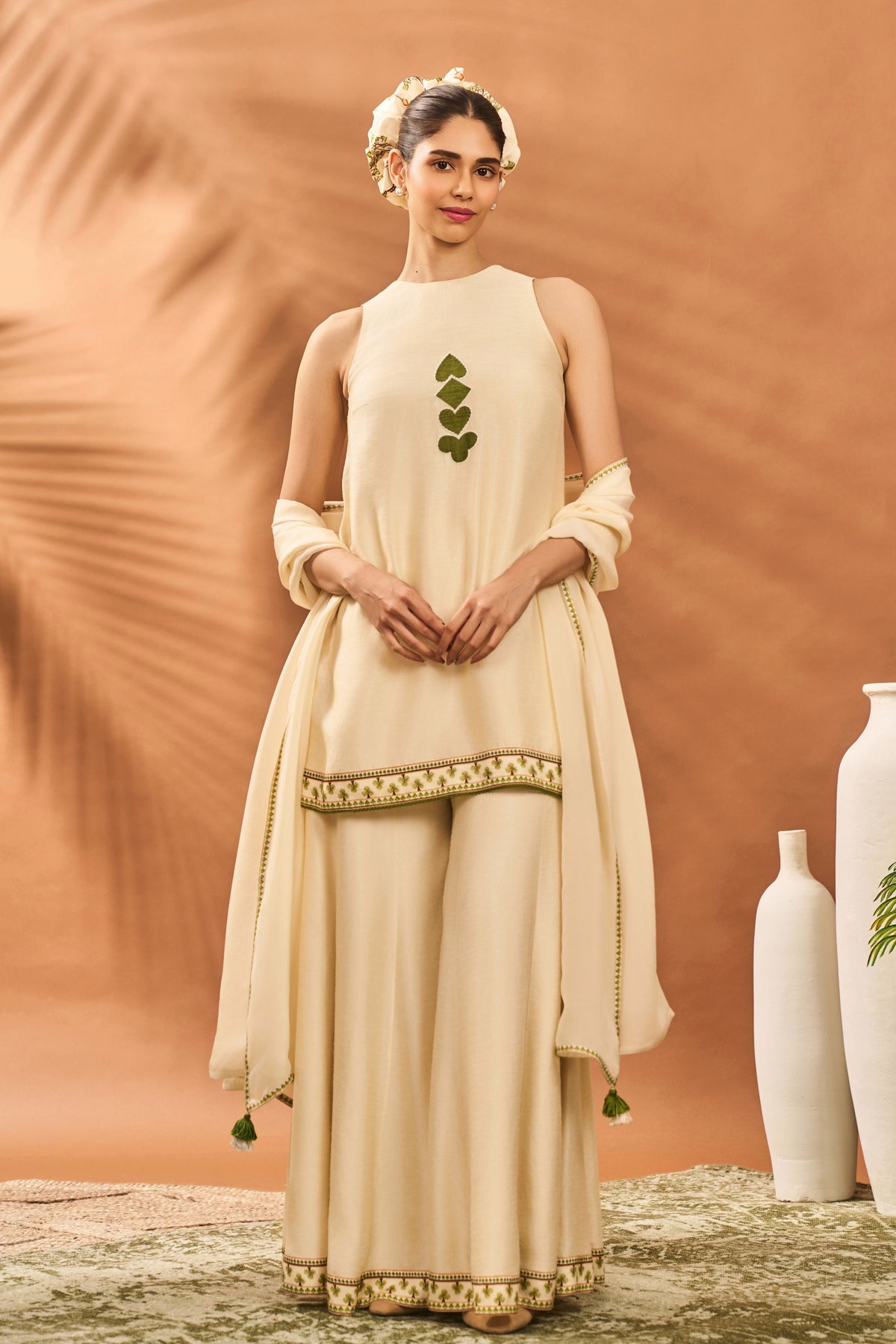 Ivory Wildscape Kurta Set
