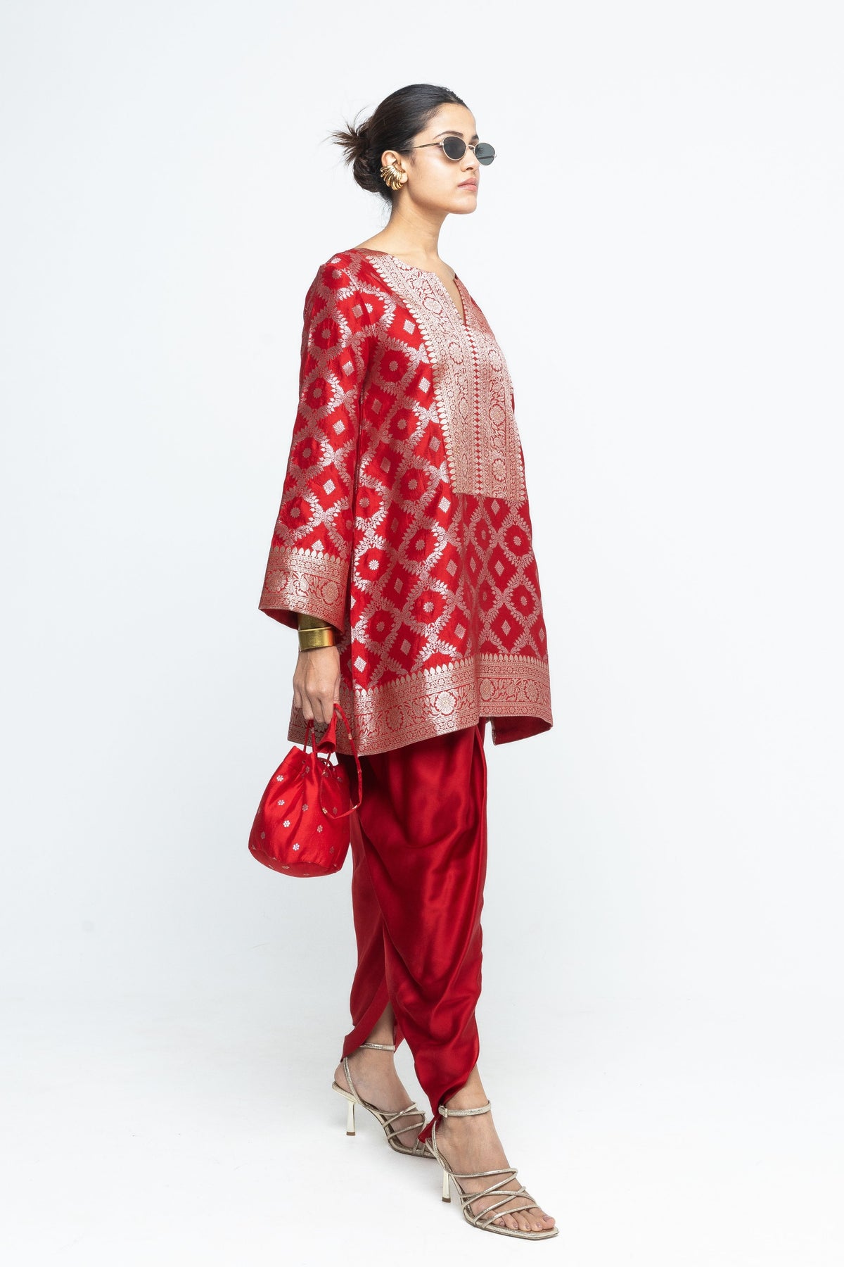 Heer Red Tunic Set