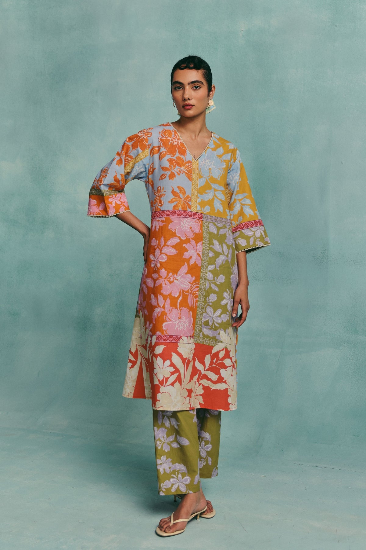 Patchwork Multi Kurta Set