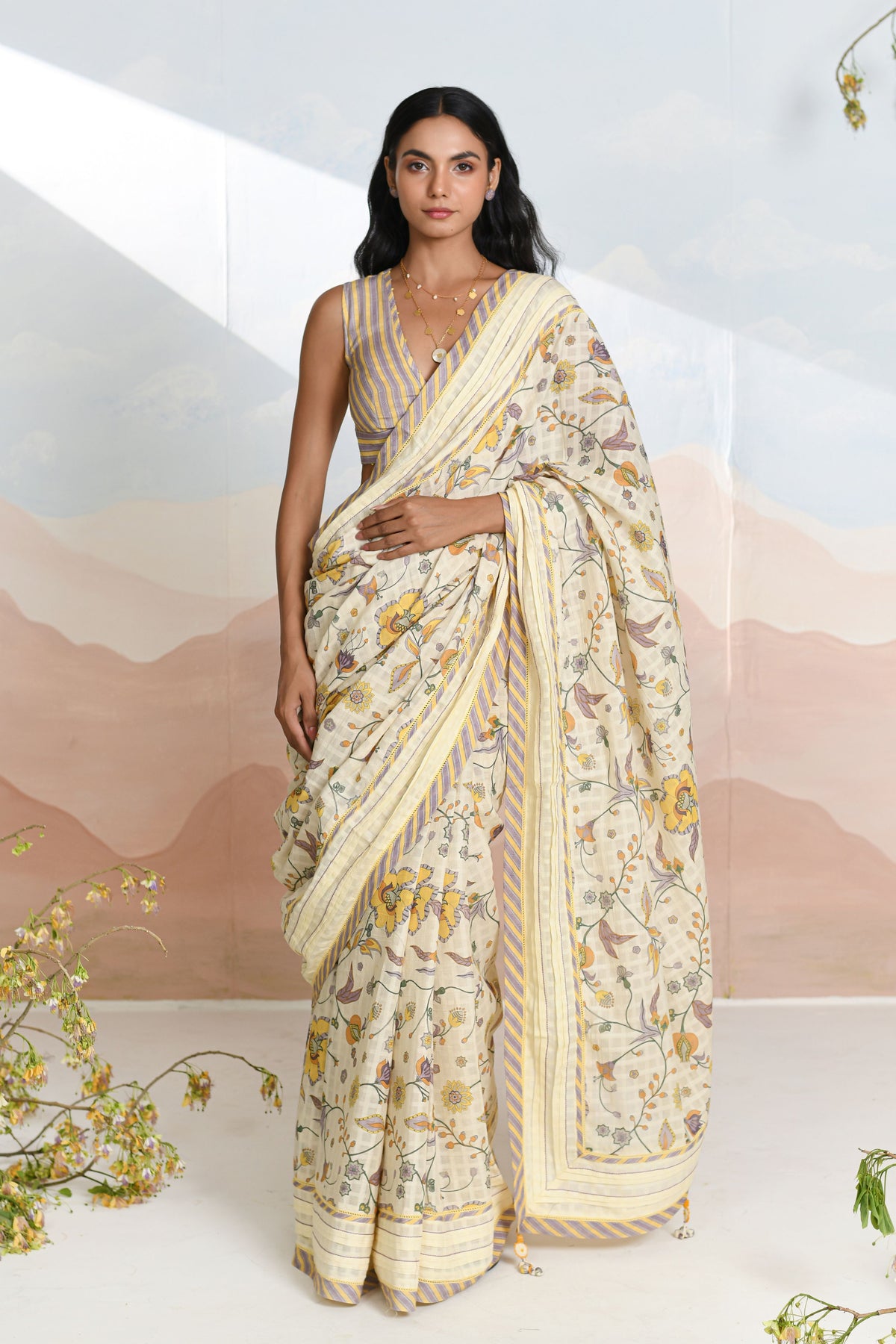 Bloomline Saree Set