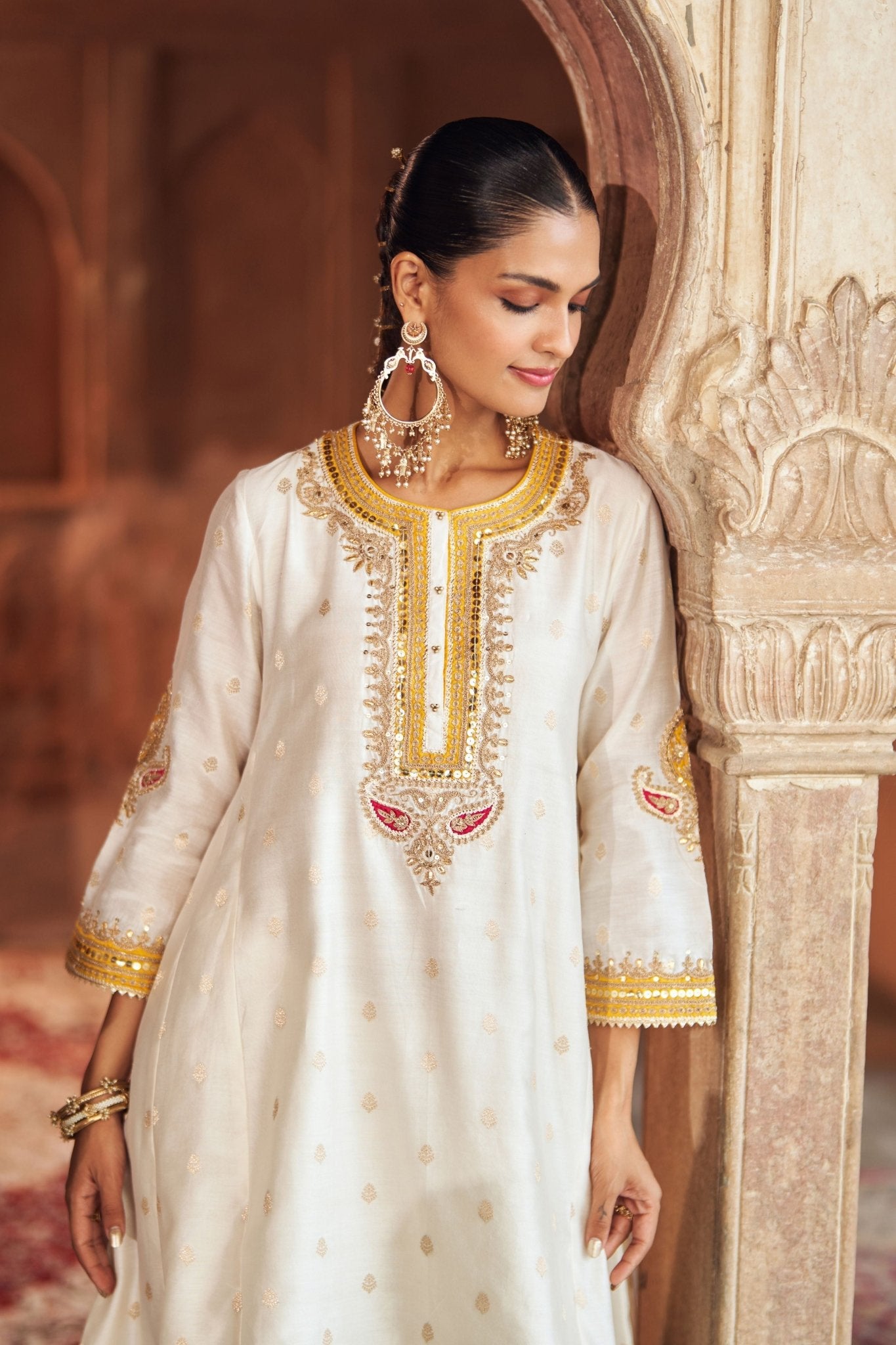 Inaayat Ivory Chauga With Salwar - Sheetal Batra - Elahe
