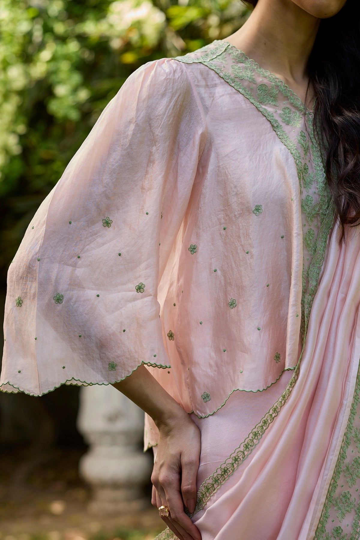 River Fork Pink Embroidered Blouse