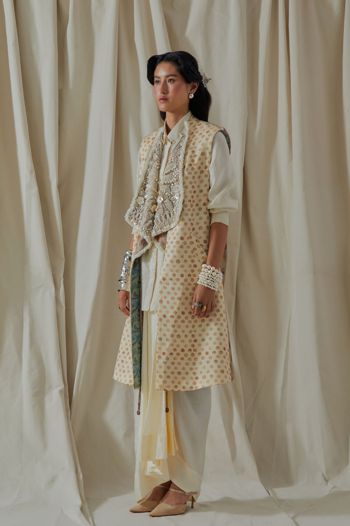 Hina Ecru Trench Coat