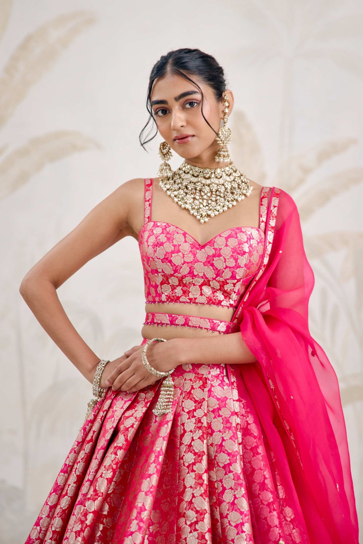 Fuchsia Lehenga Set