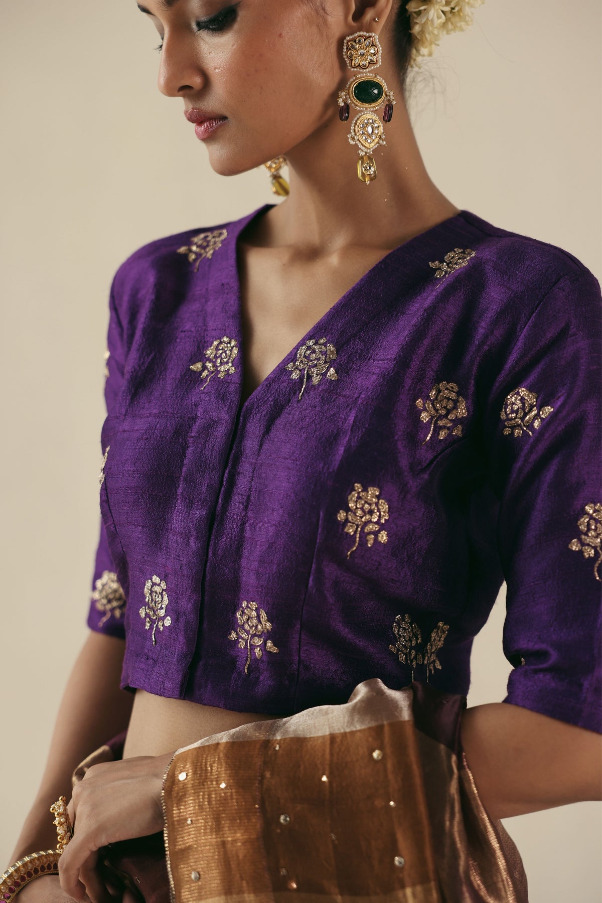 Purple Amber Saree