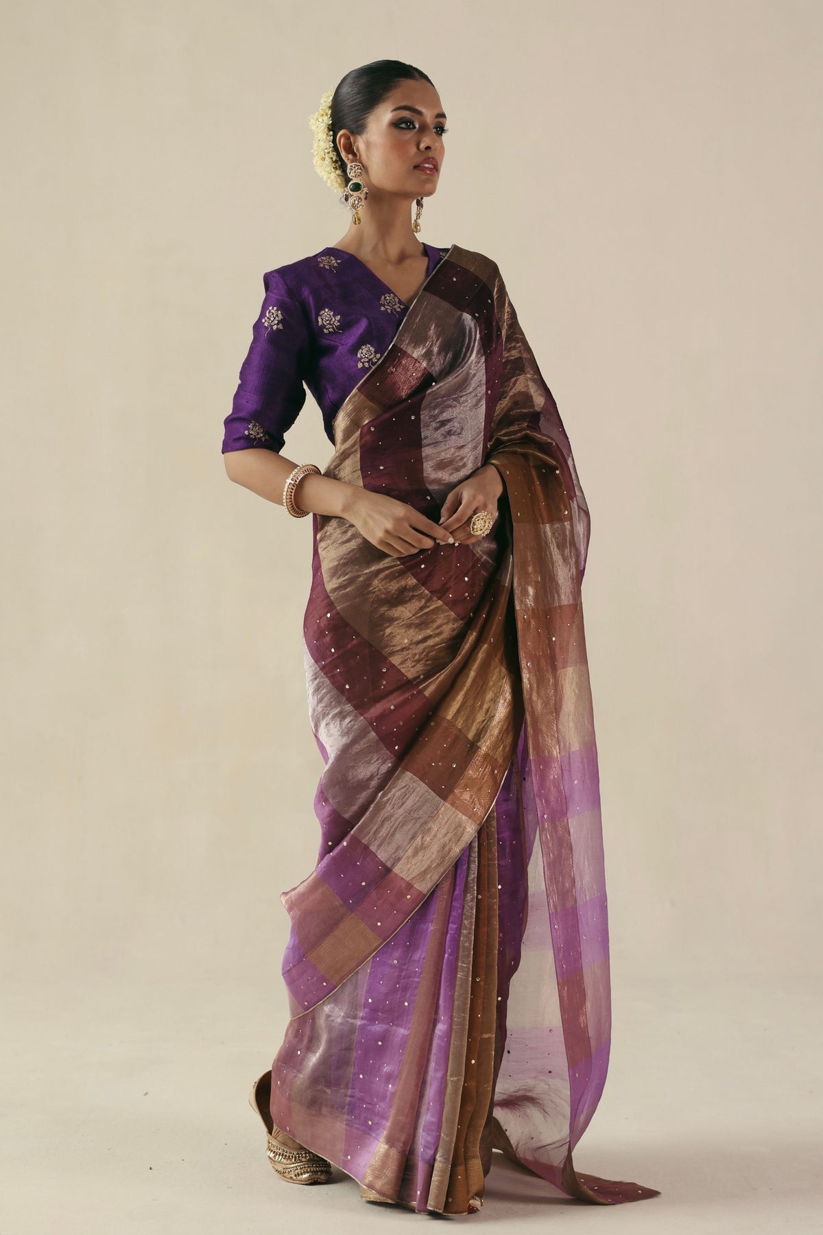 Purple Amber Saree