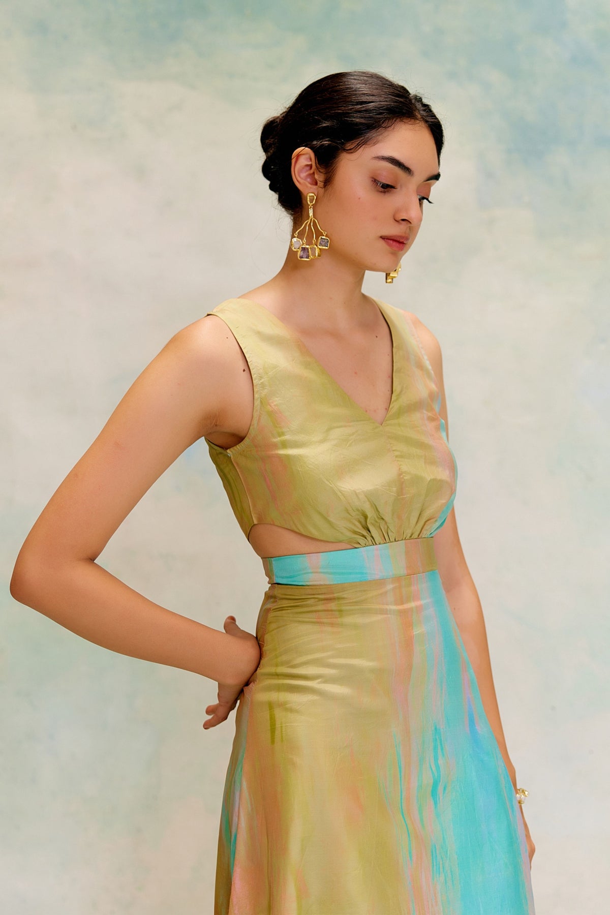 Brooke Sage Ombre Dress